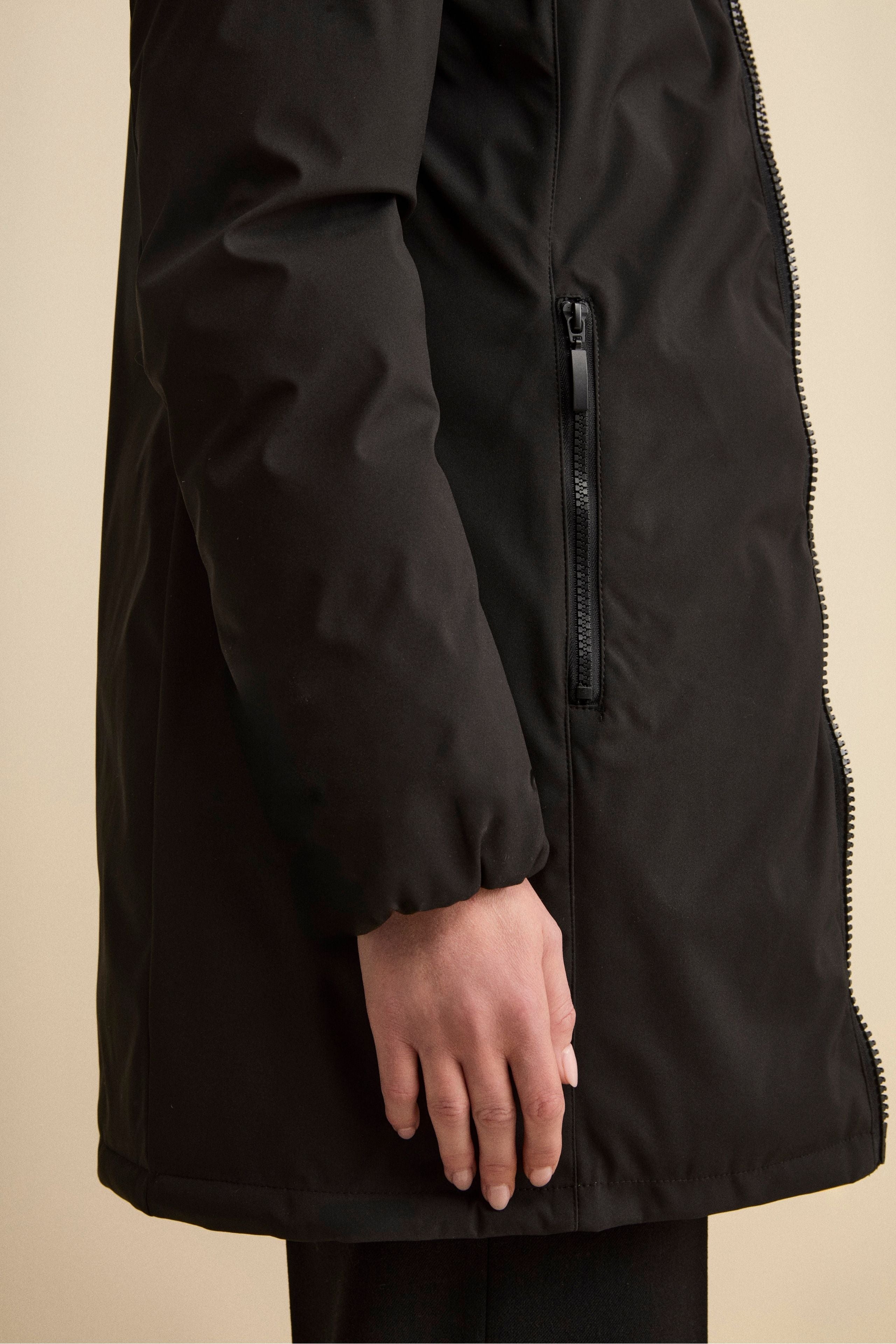 Reversible Padded Coat – Black