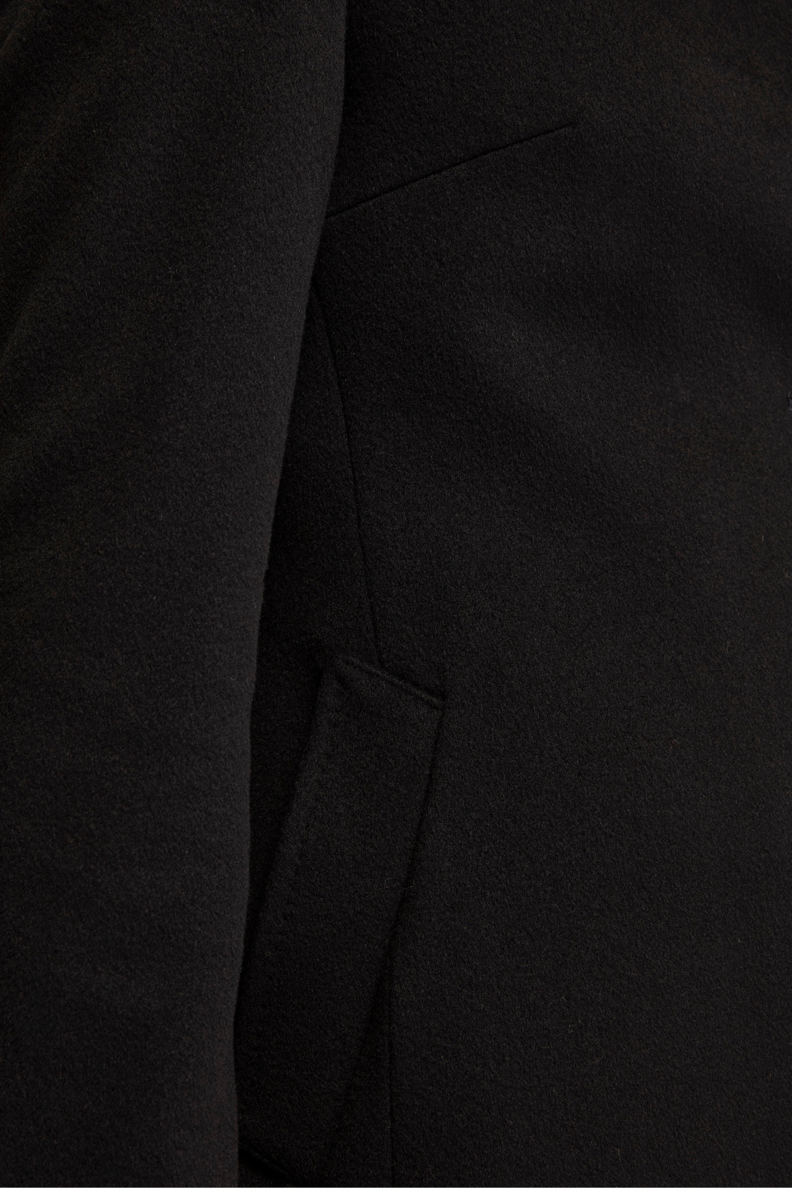 Damenmantel aus Kaschmir - SCHWARZ