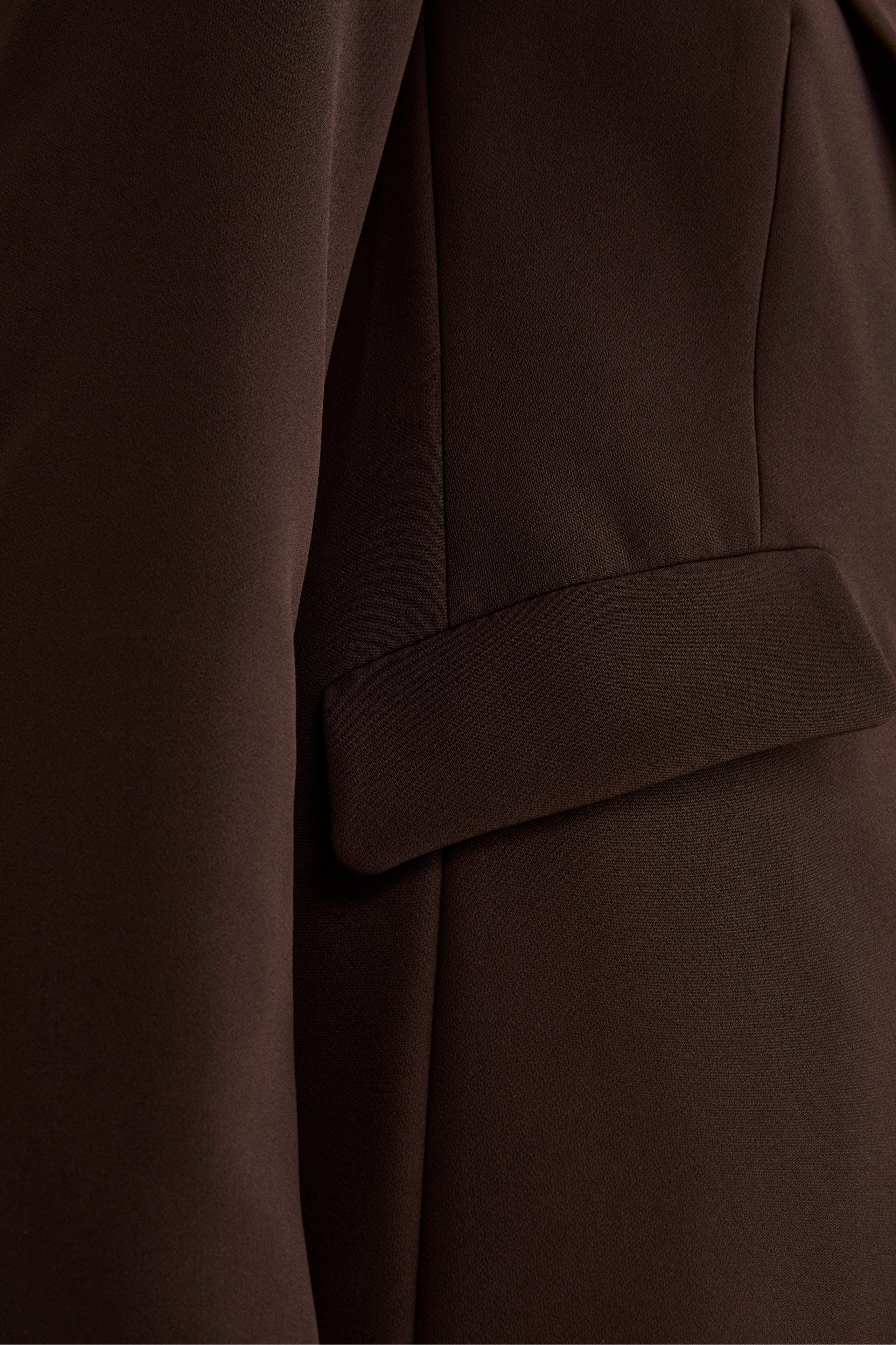 Gefüttertes Bi-Stretch-Sakko Regular Fit - braun