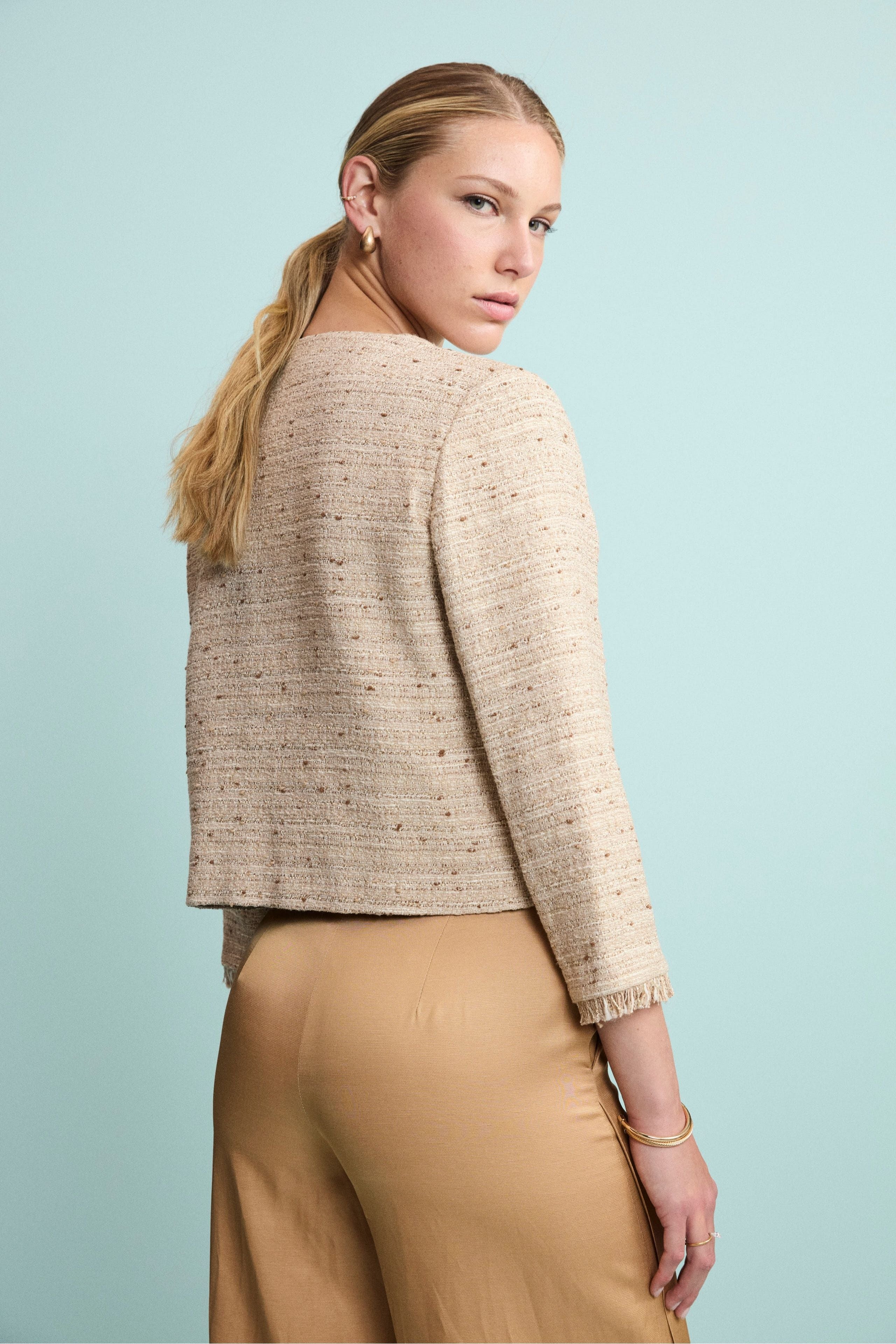 Giacca Chanel Elegante con Lurex - ECRU