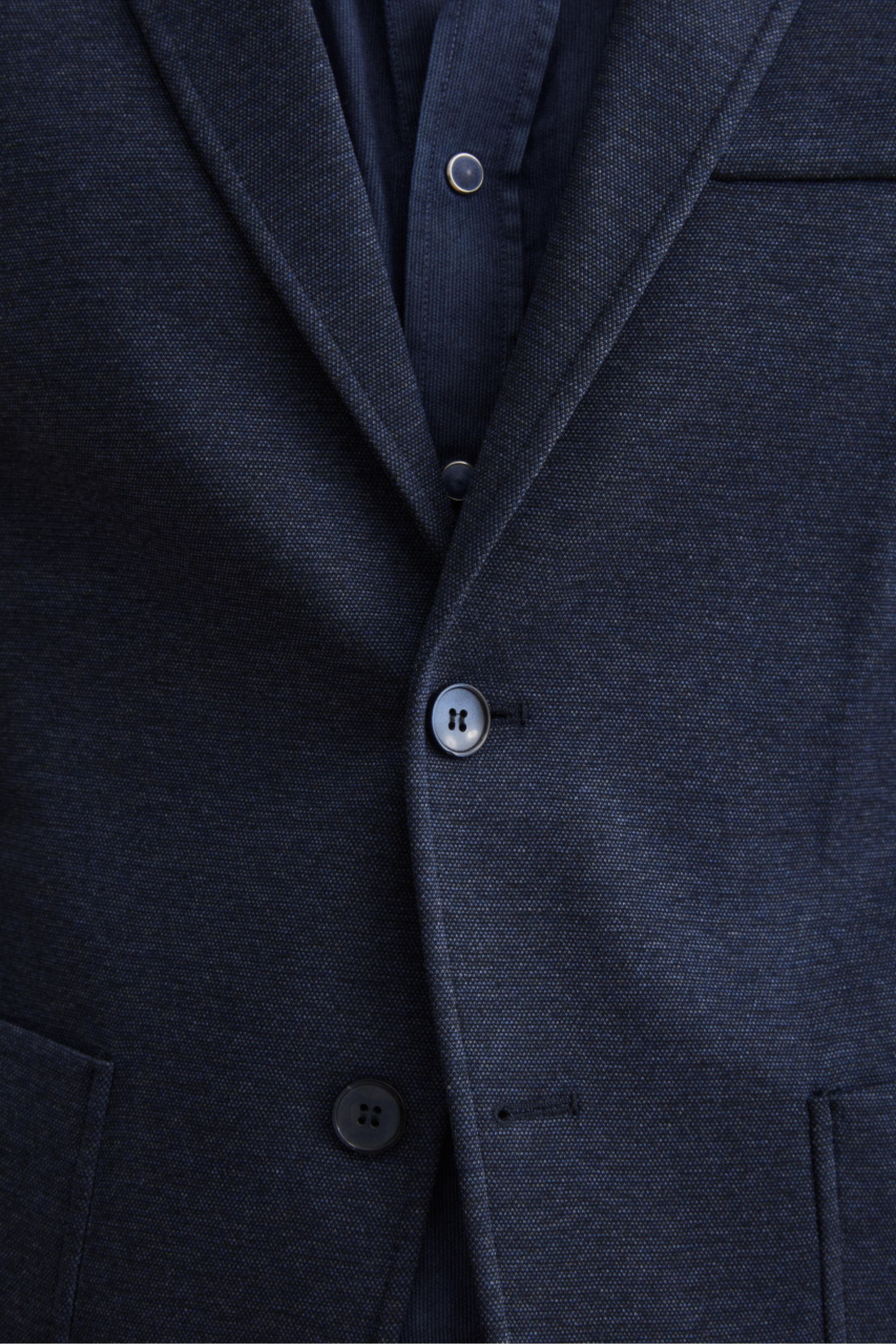 Giacca Monopetto Slim Fit con Revers Classico - BLU