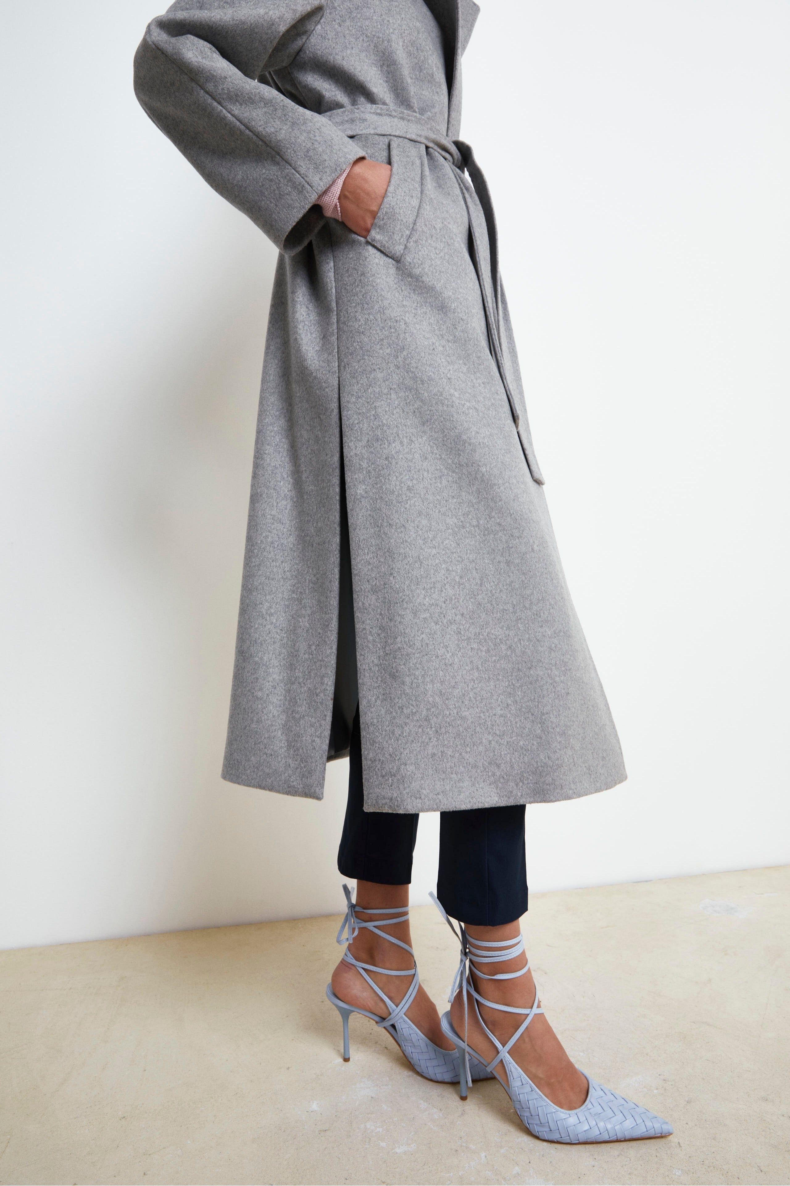 Cappotto lungo in lana e cashmere - PERLA