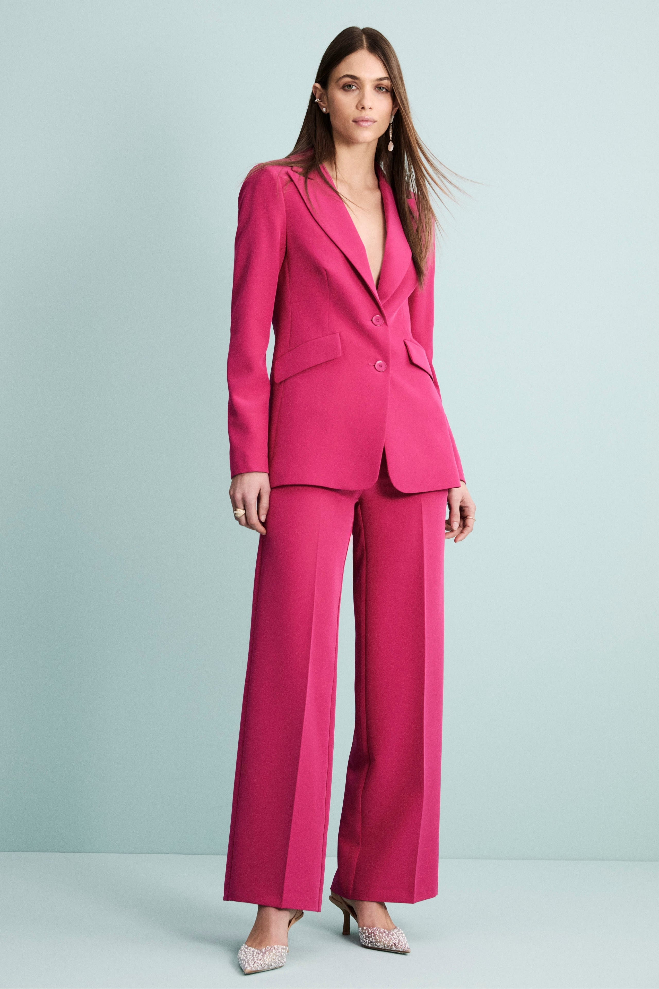 Blazer Elegante con Revers a Lancia - CICLAMINO