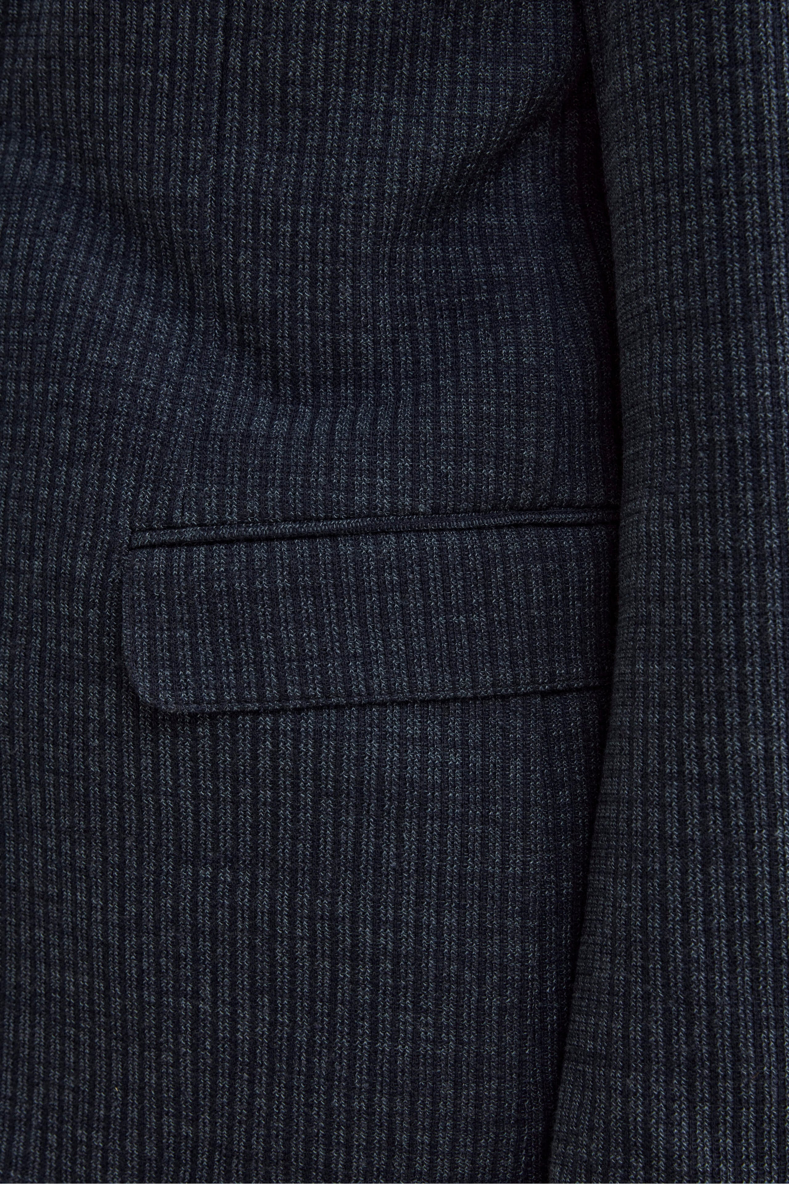 Cotton-Blend Slim Fit Unlined Jacket - BLUE