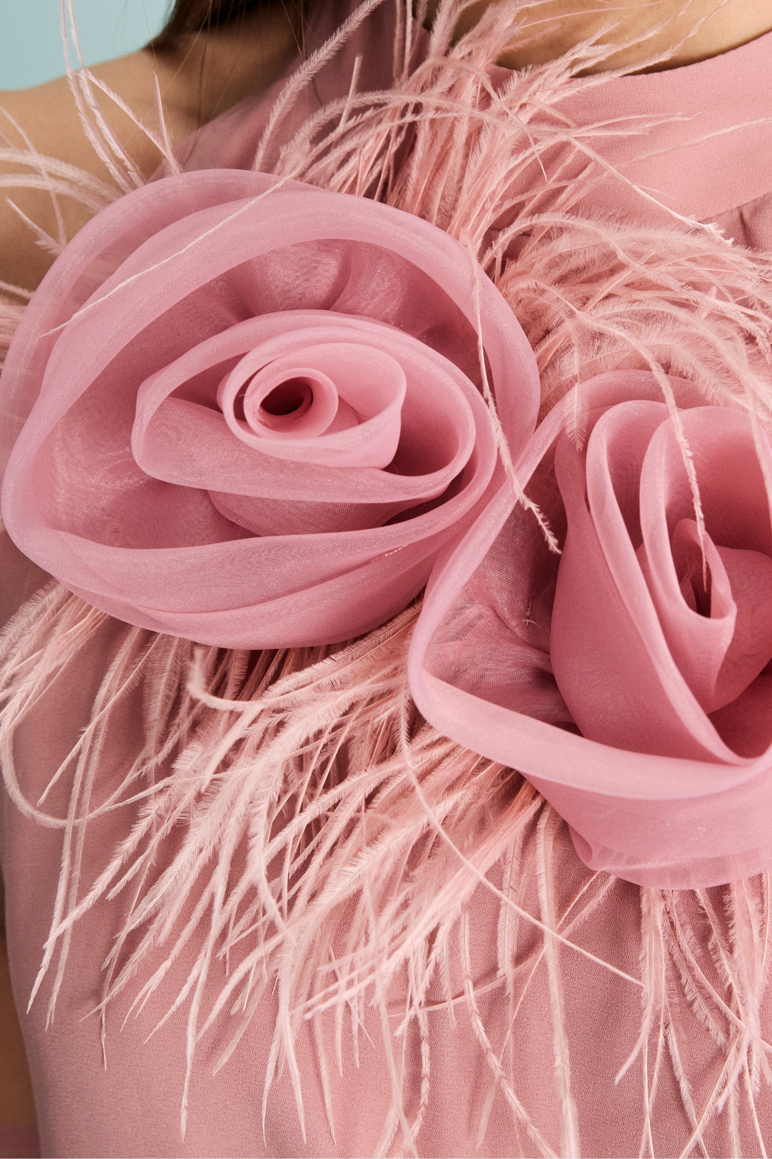 Tuta Cerimonia in Georgette Plissettata - ROSA ANTICO