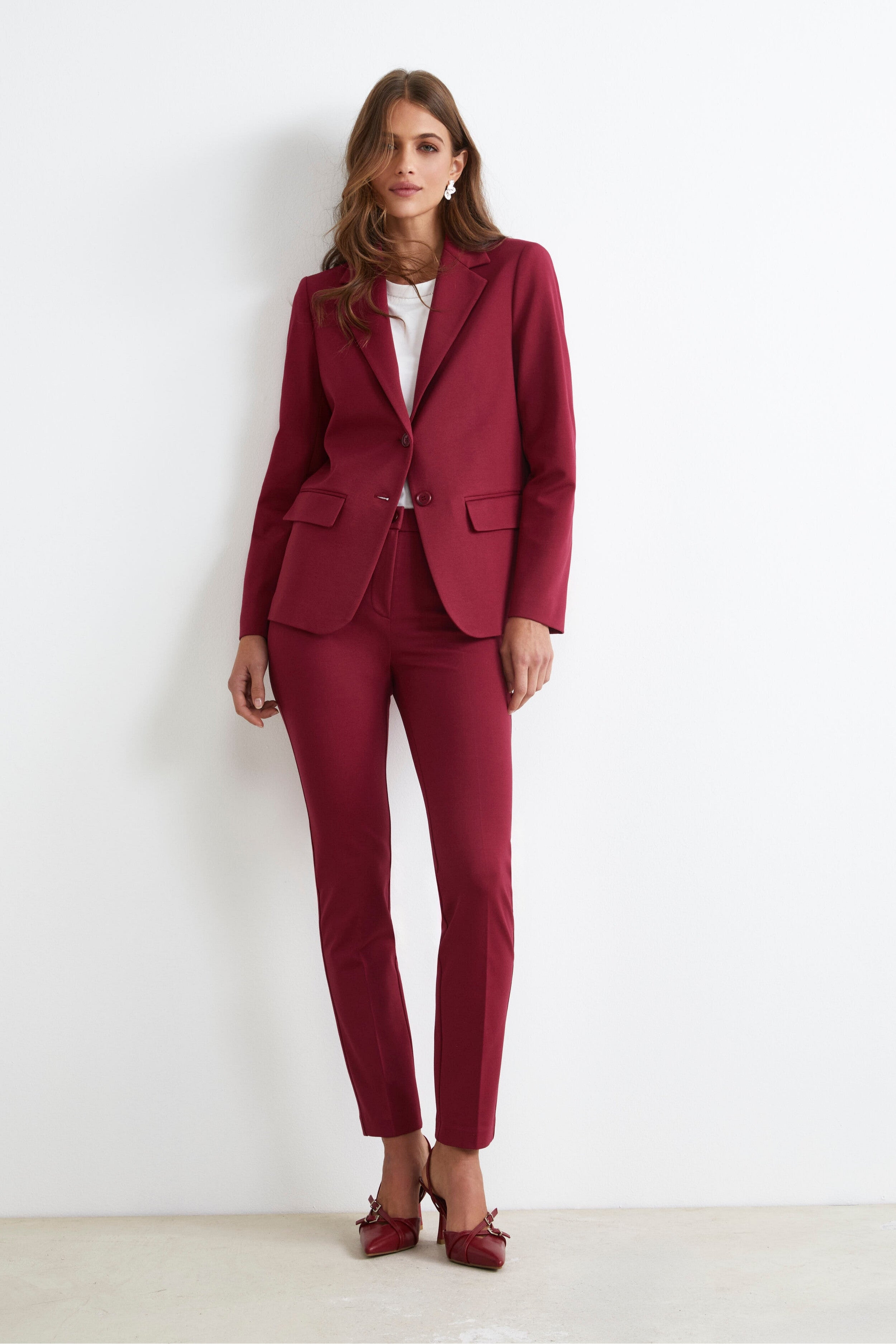 Blazer Elegante Monopetto - ROSSO