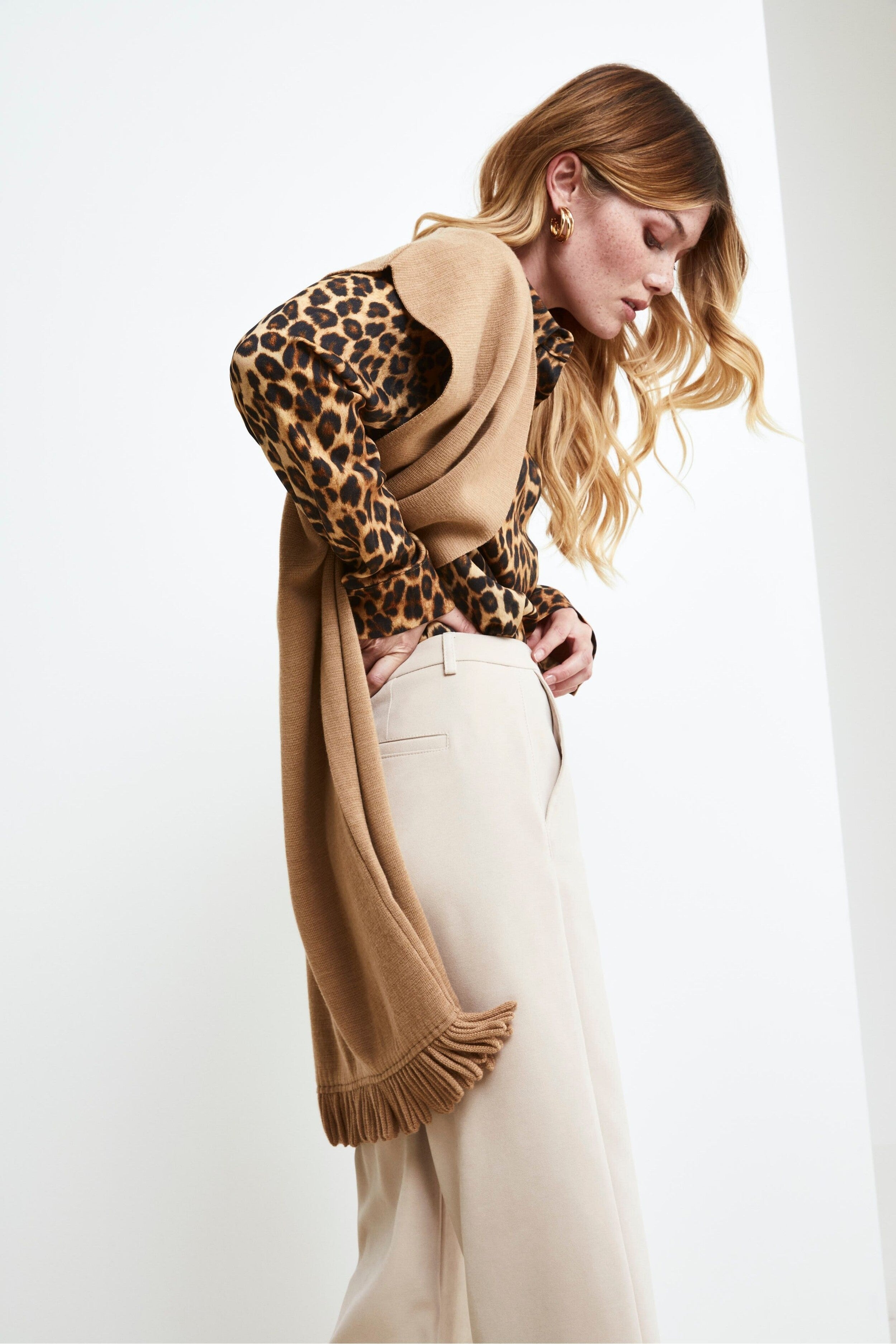 Gilet con frange - CAMMELLO