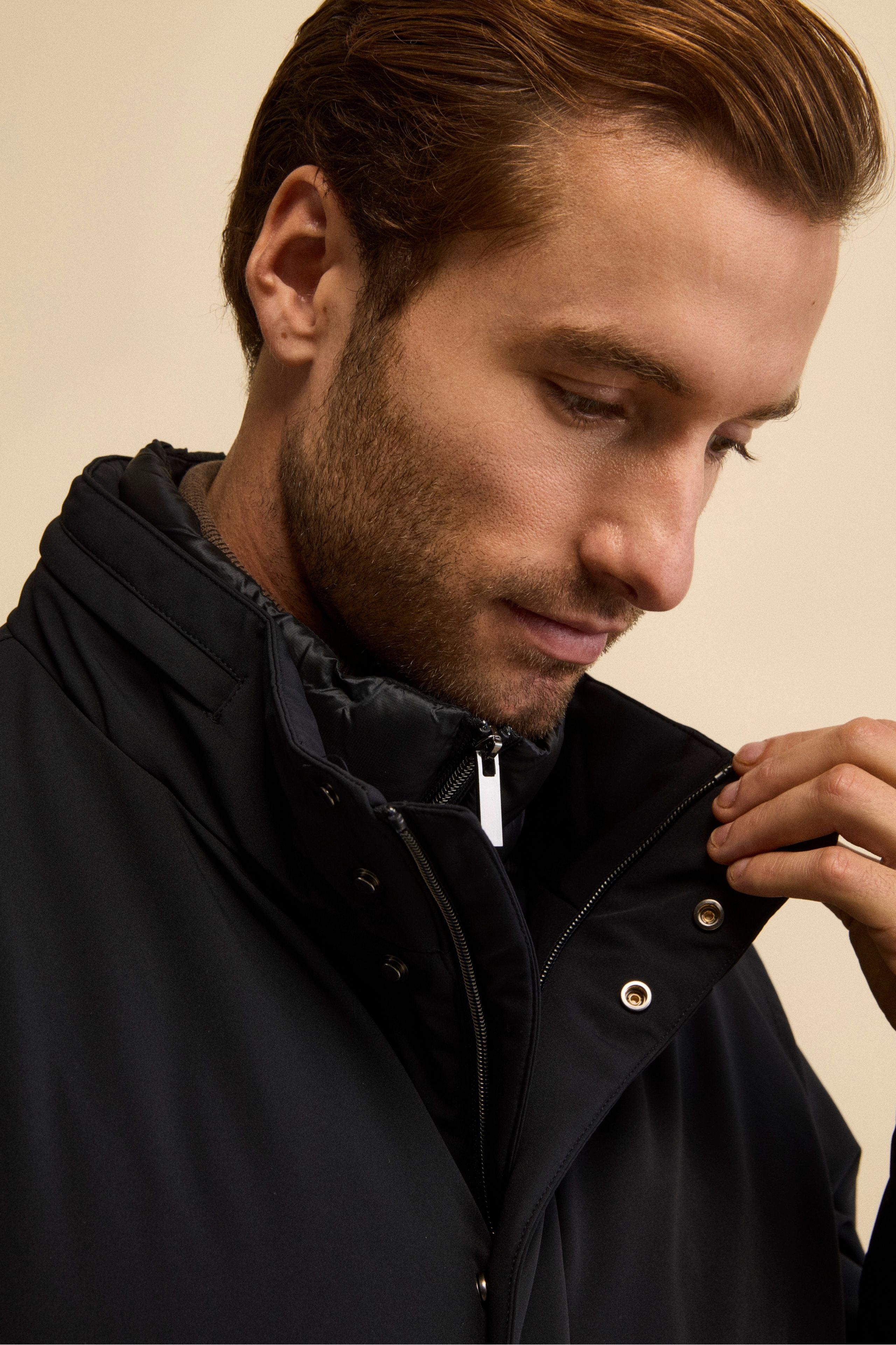 Midi Padded Coat with Inner Vest - BLUE