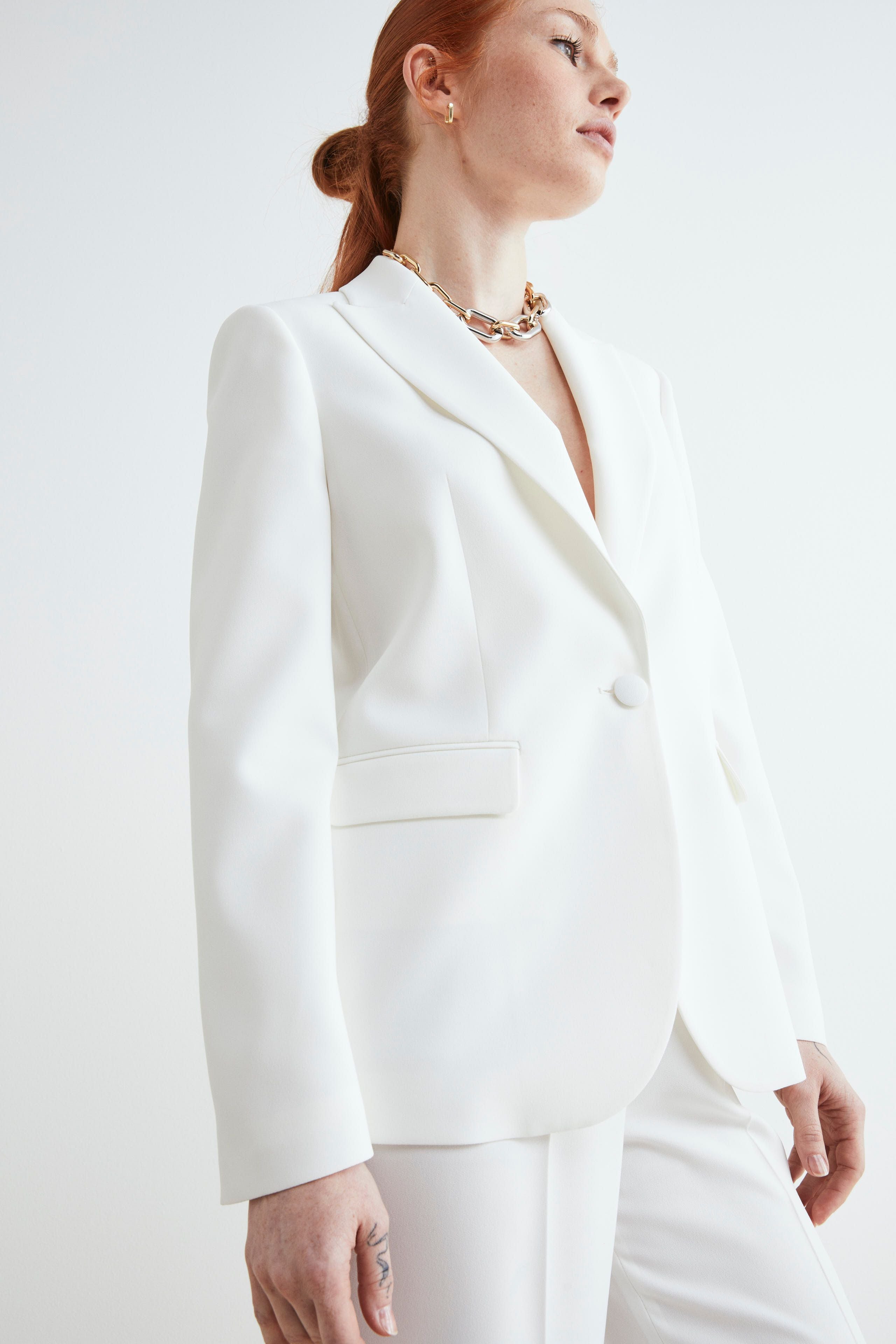 Blazer bianco elegante - PANNA