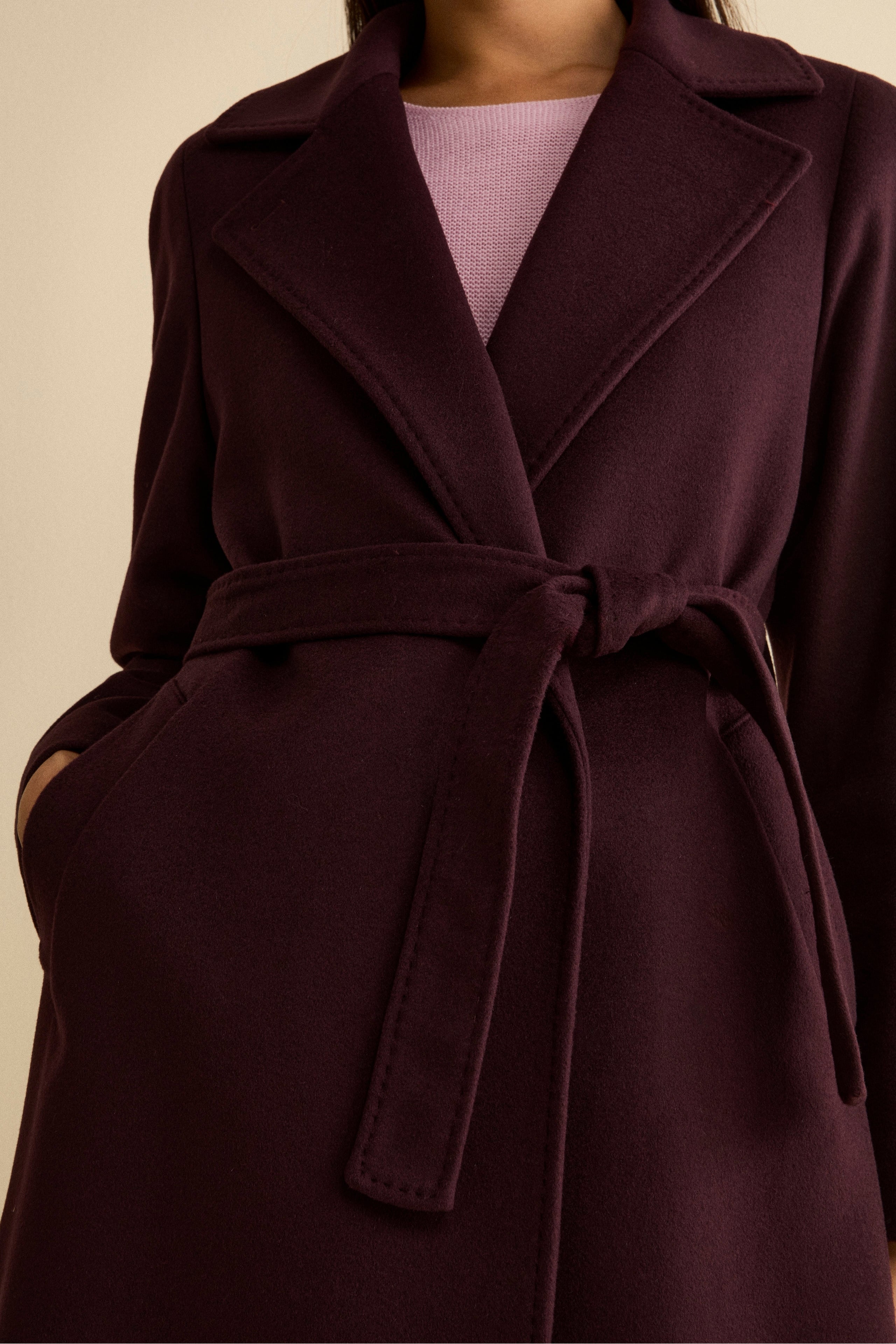Long coat in wool and cashmere - VIOLET