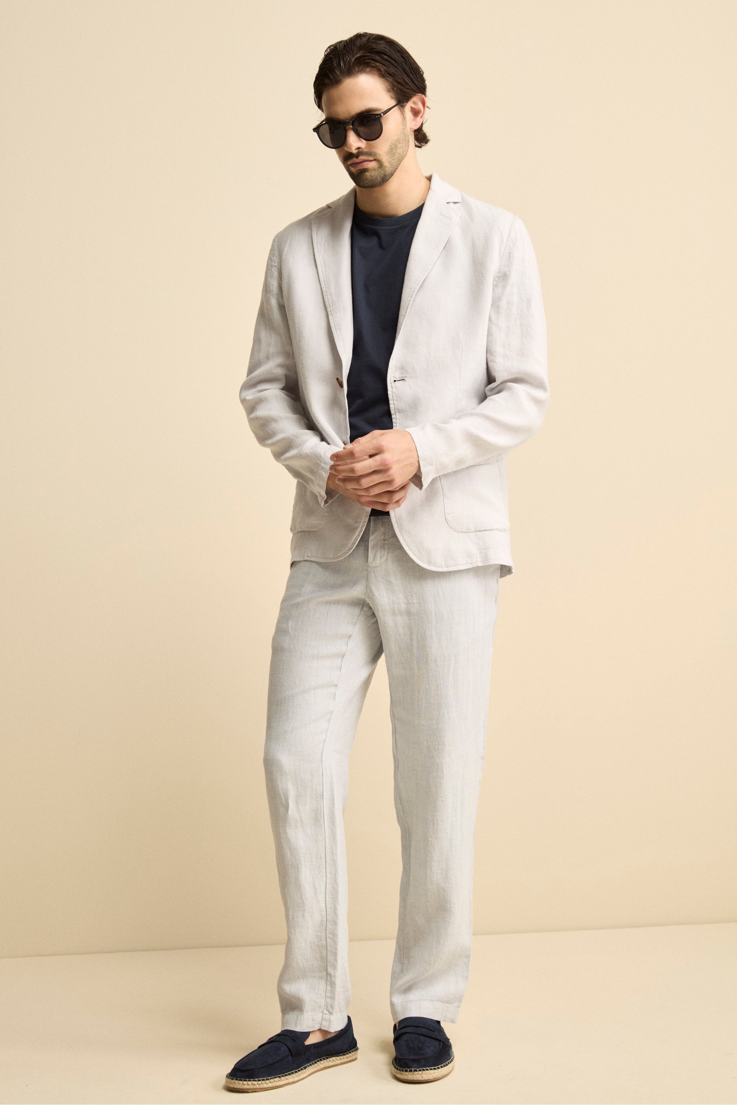 Giacca Bianca in Lino - GHIACCIO