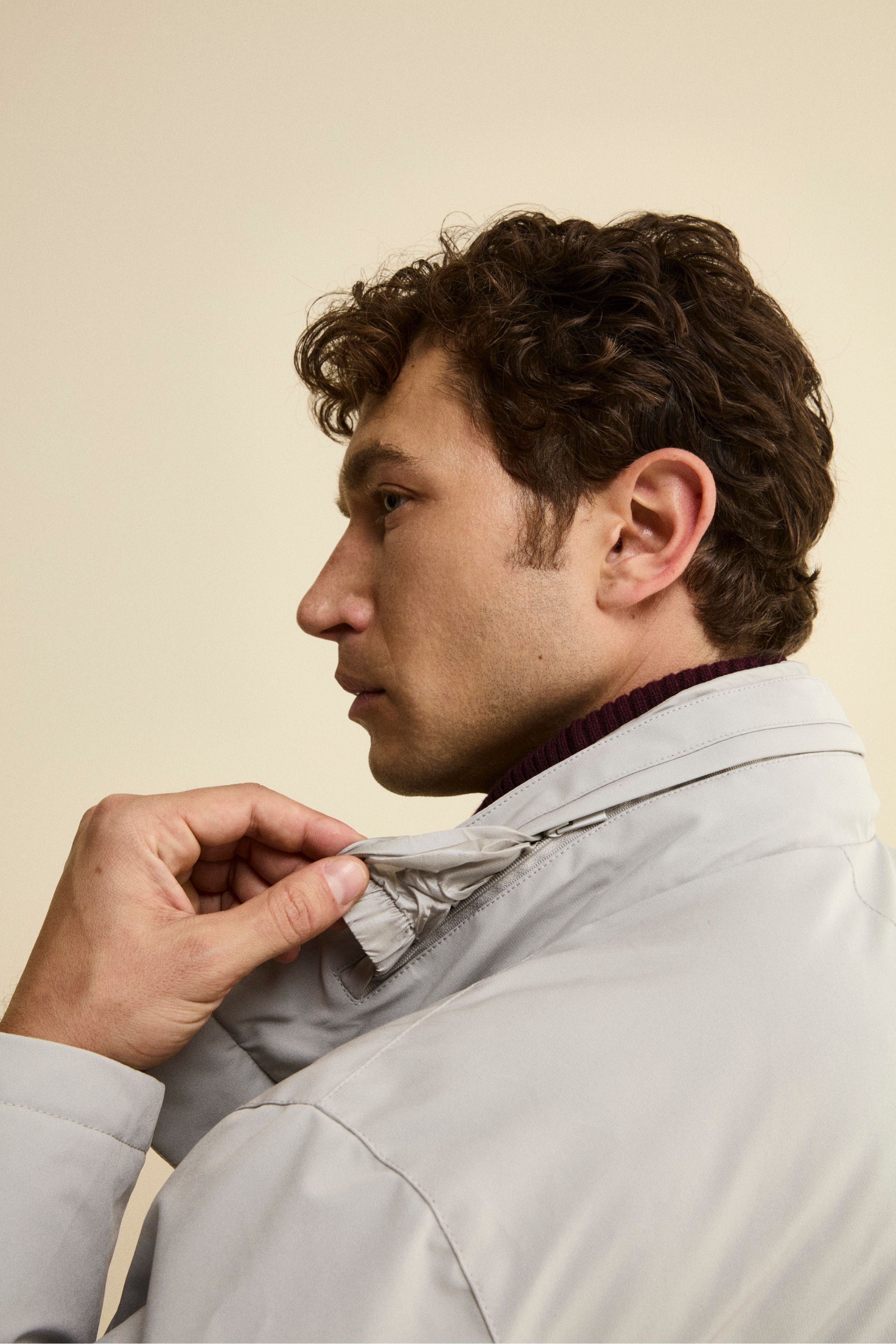 Midi Padded Coat with Inner Vest - Sand brown