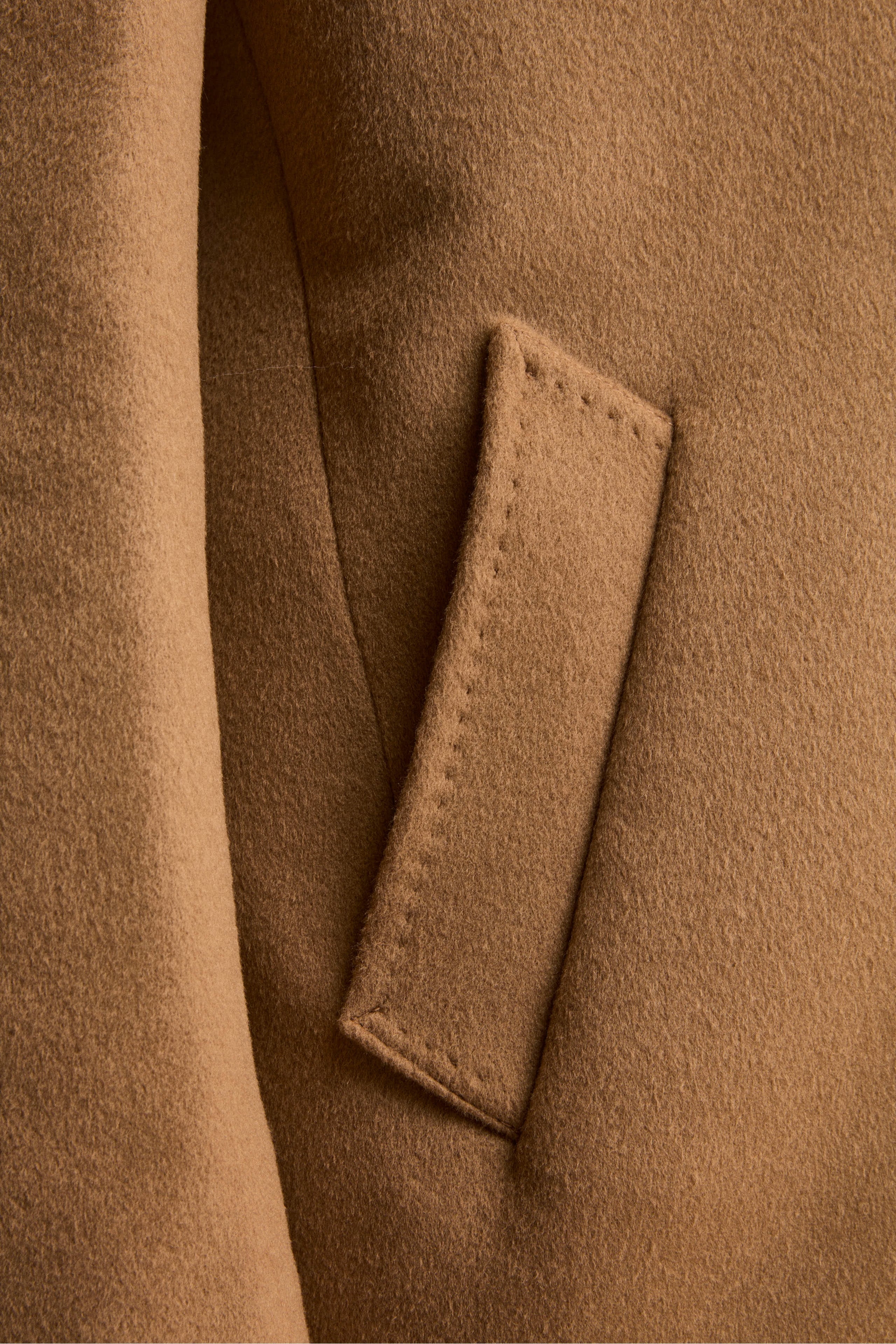 Wool and cashmere coat - CAMEL