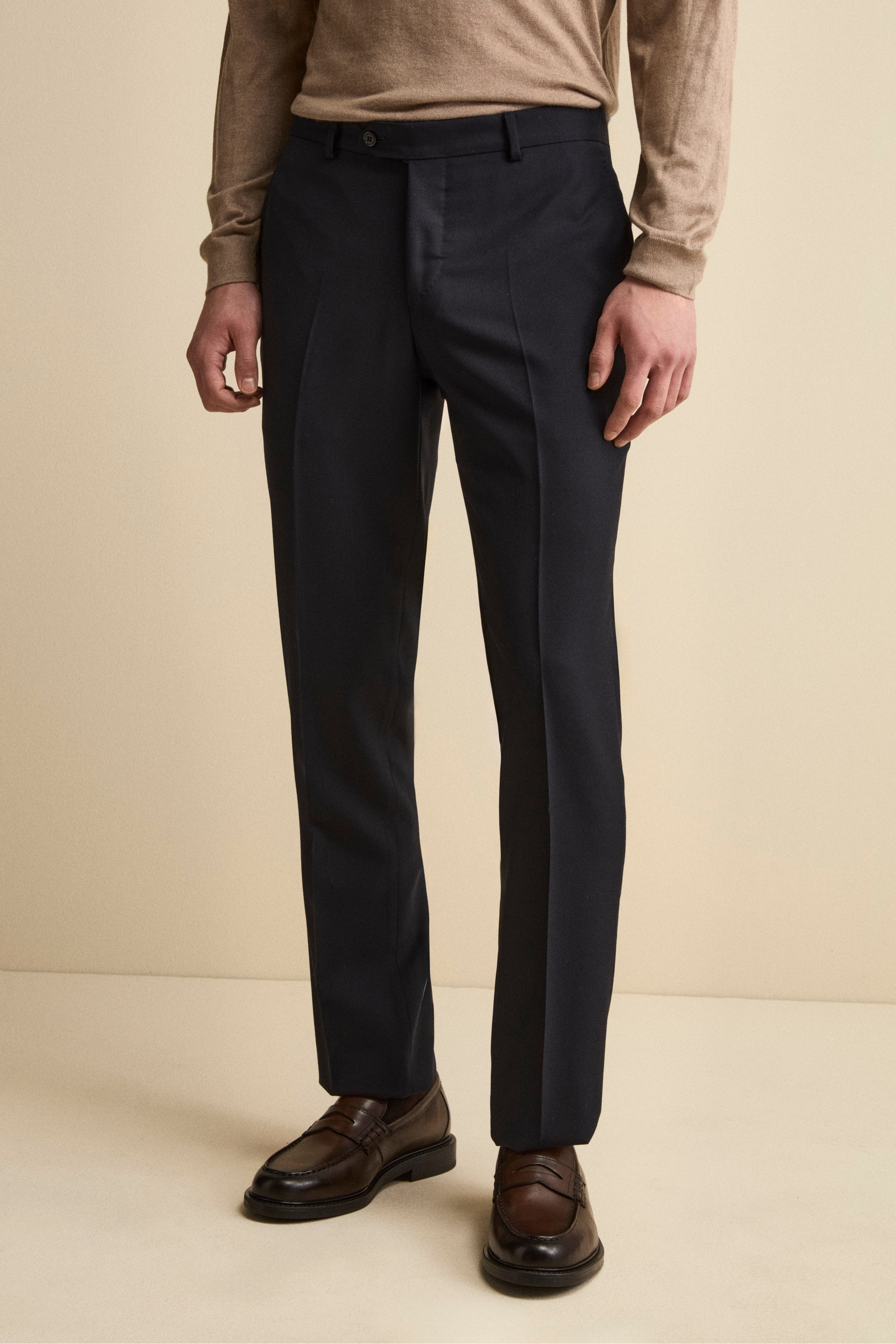 Half-Lined Regular-Fit Suit in Virgin Wool - BLUE