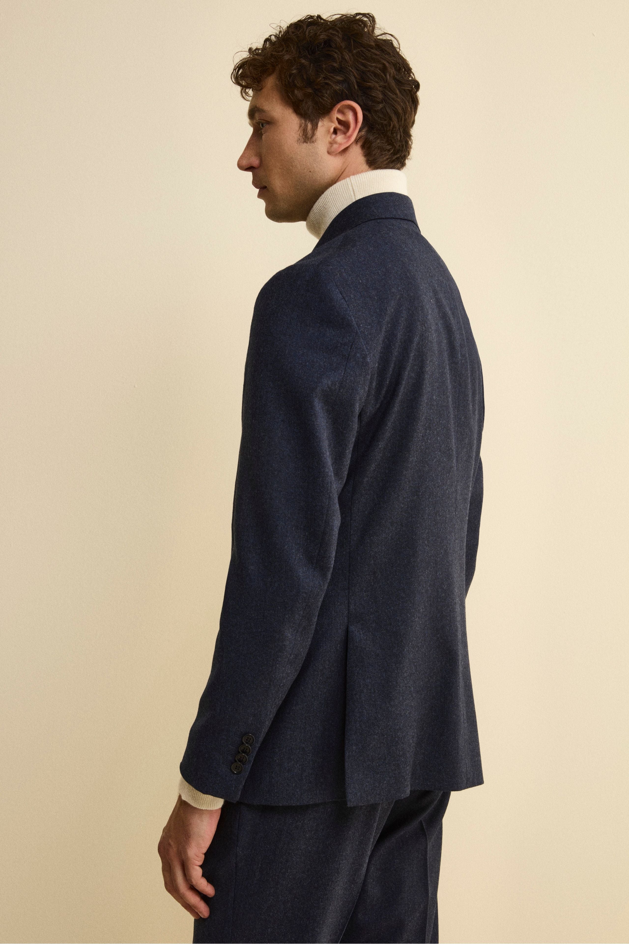 Slim Fit Cashmere Blend Suit - BLUE