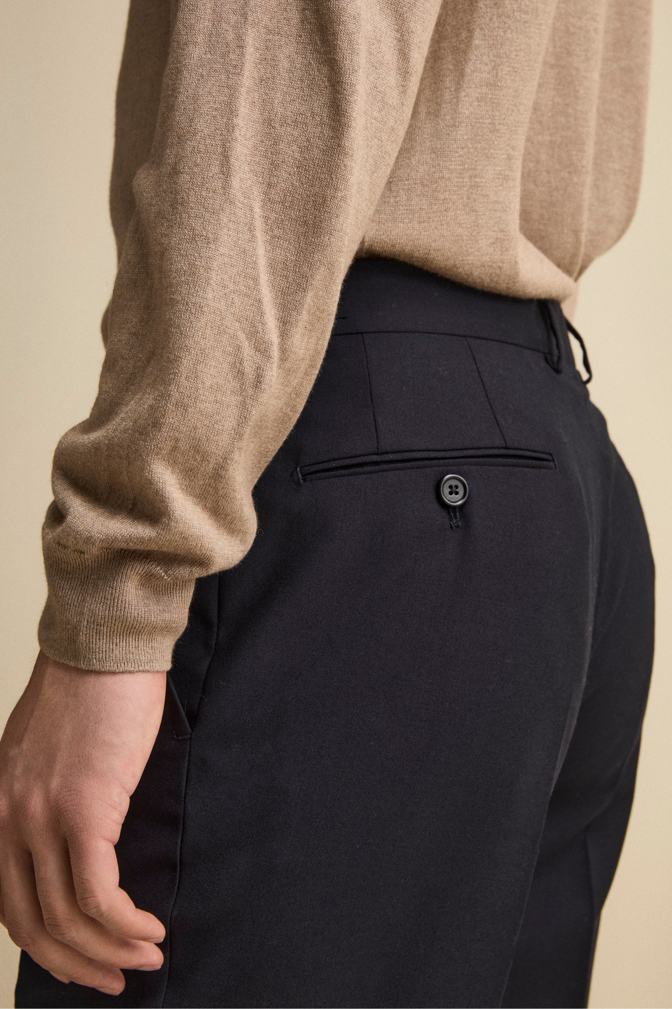 Half-Lined Regular-Fit Suit in Virgin Wool - BLUE