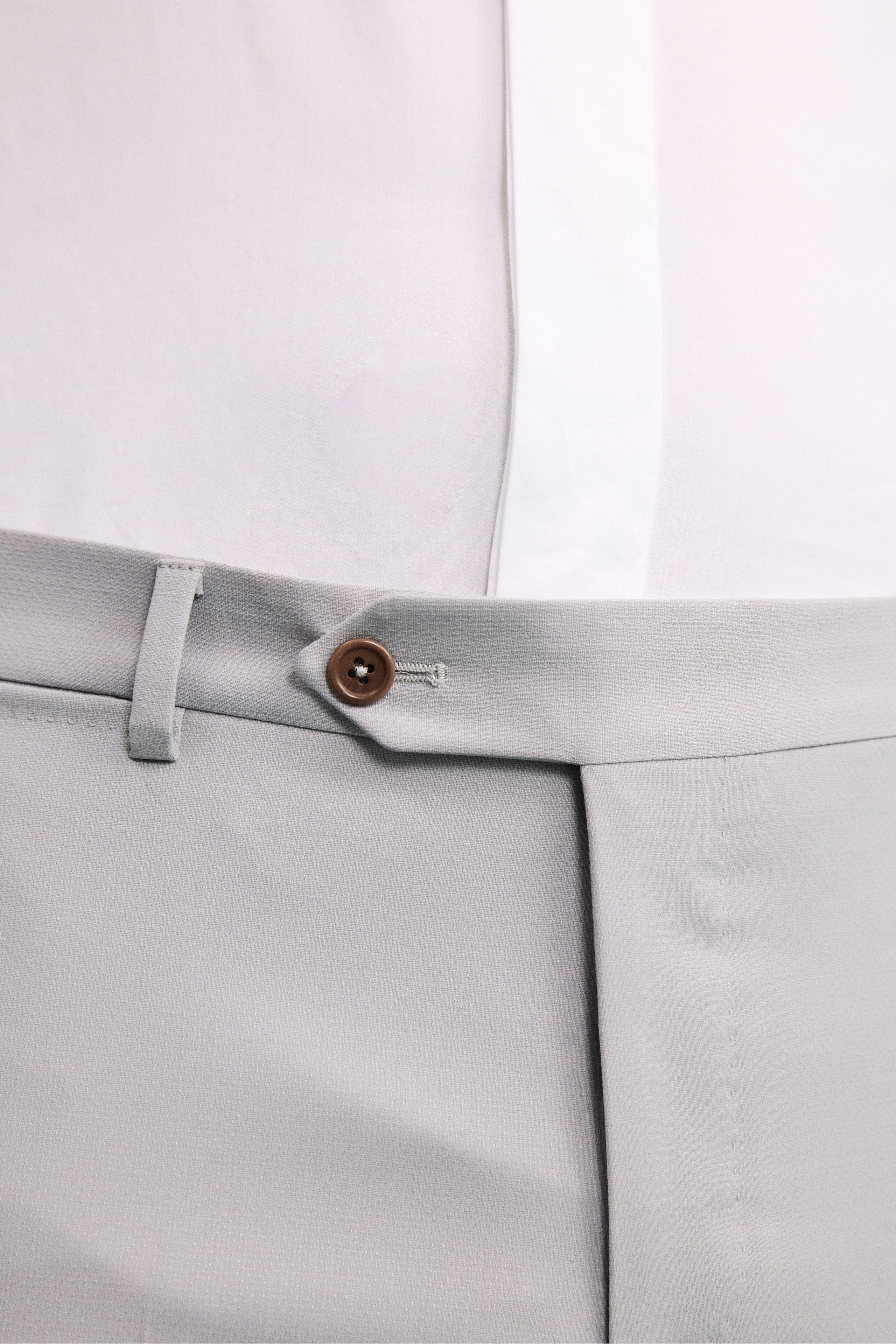 Abito Elegante Monopetto in Lana Vergine con Gilet - GRIGIO CHIARO