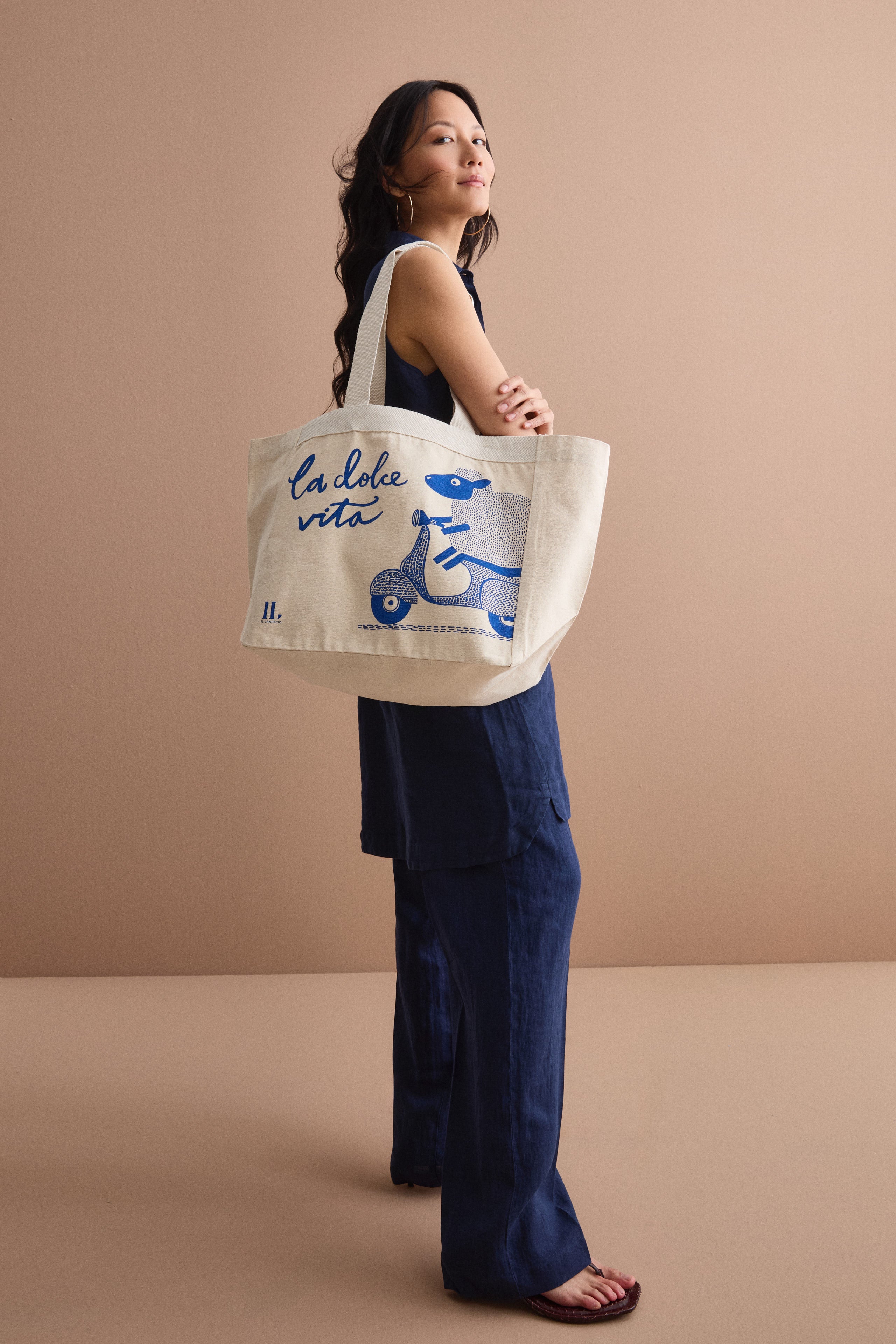 Printed Cotton Shopper