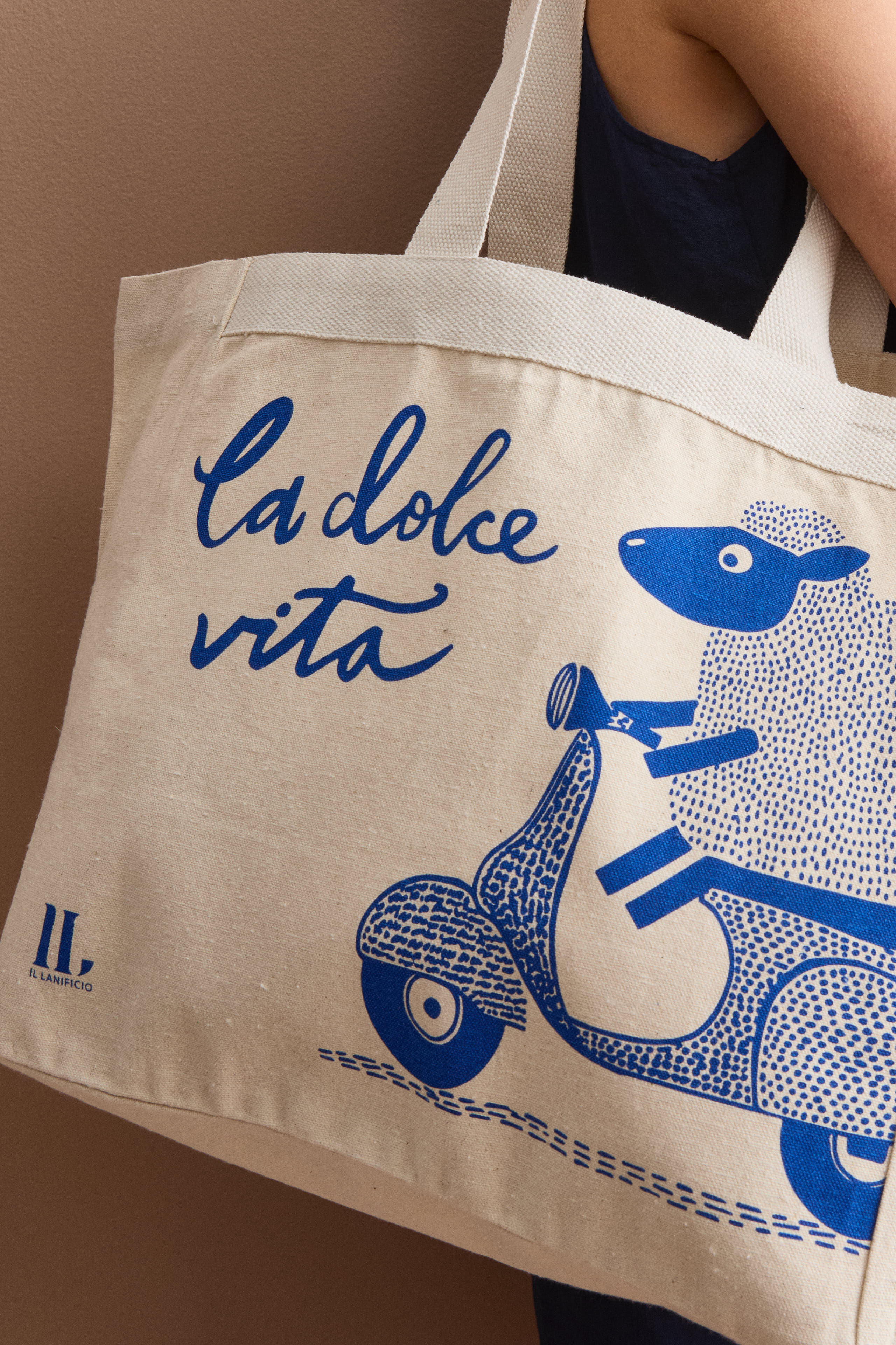 Printed Cotton Shopper