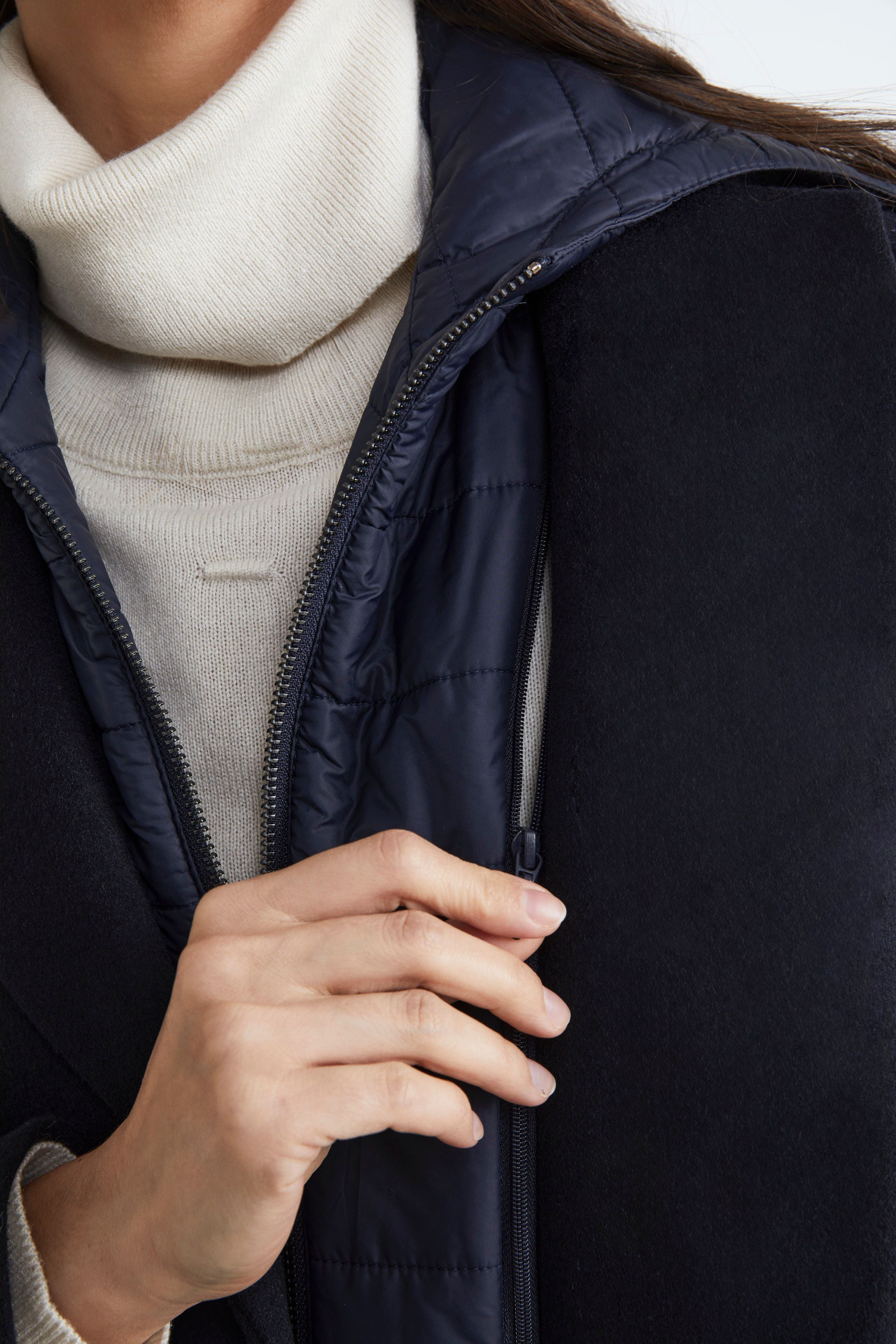 Cappotto in lana e cashmere - BLU