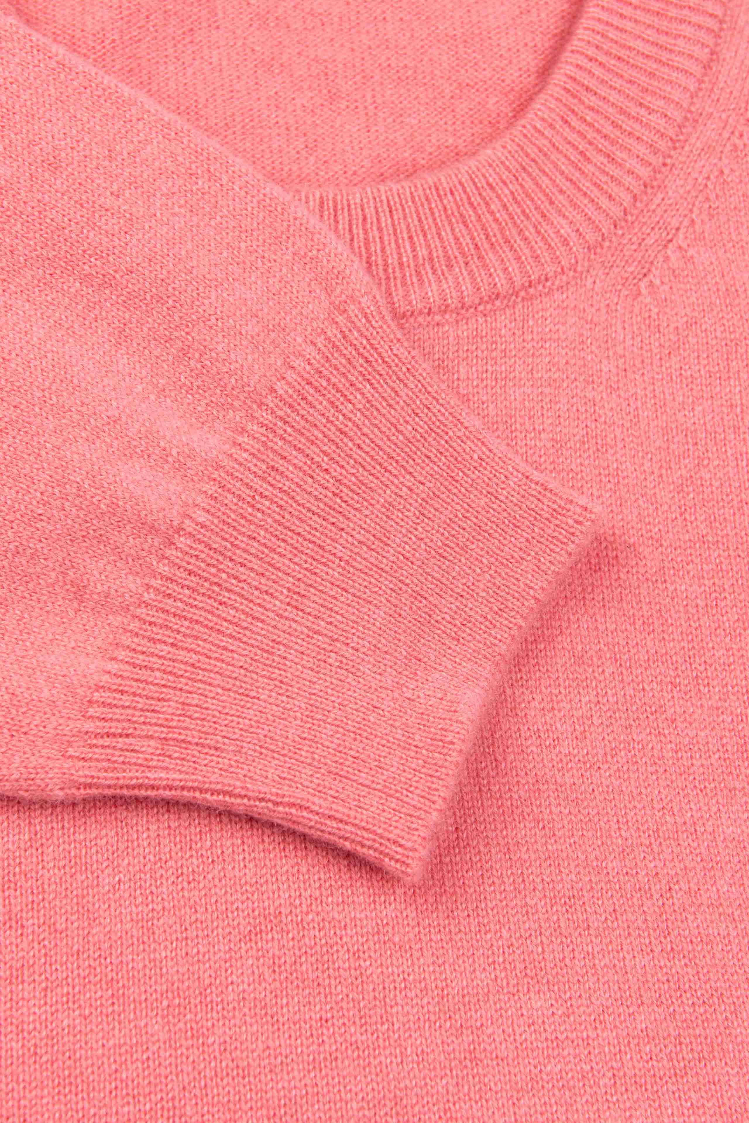 Maglia girocollo in cashmere - ROSA
