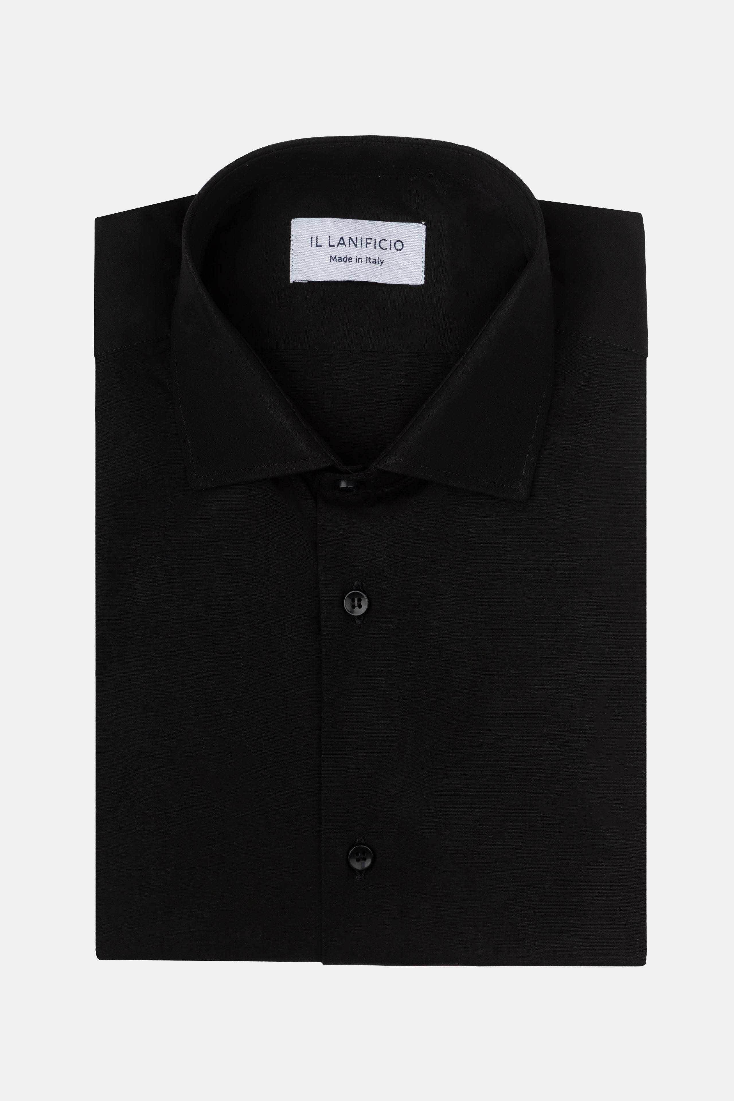 Camicia Slim Elegante Collo Francese - NERO