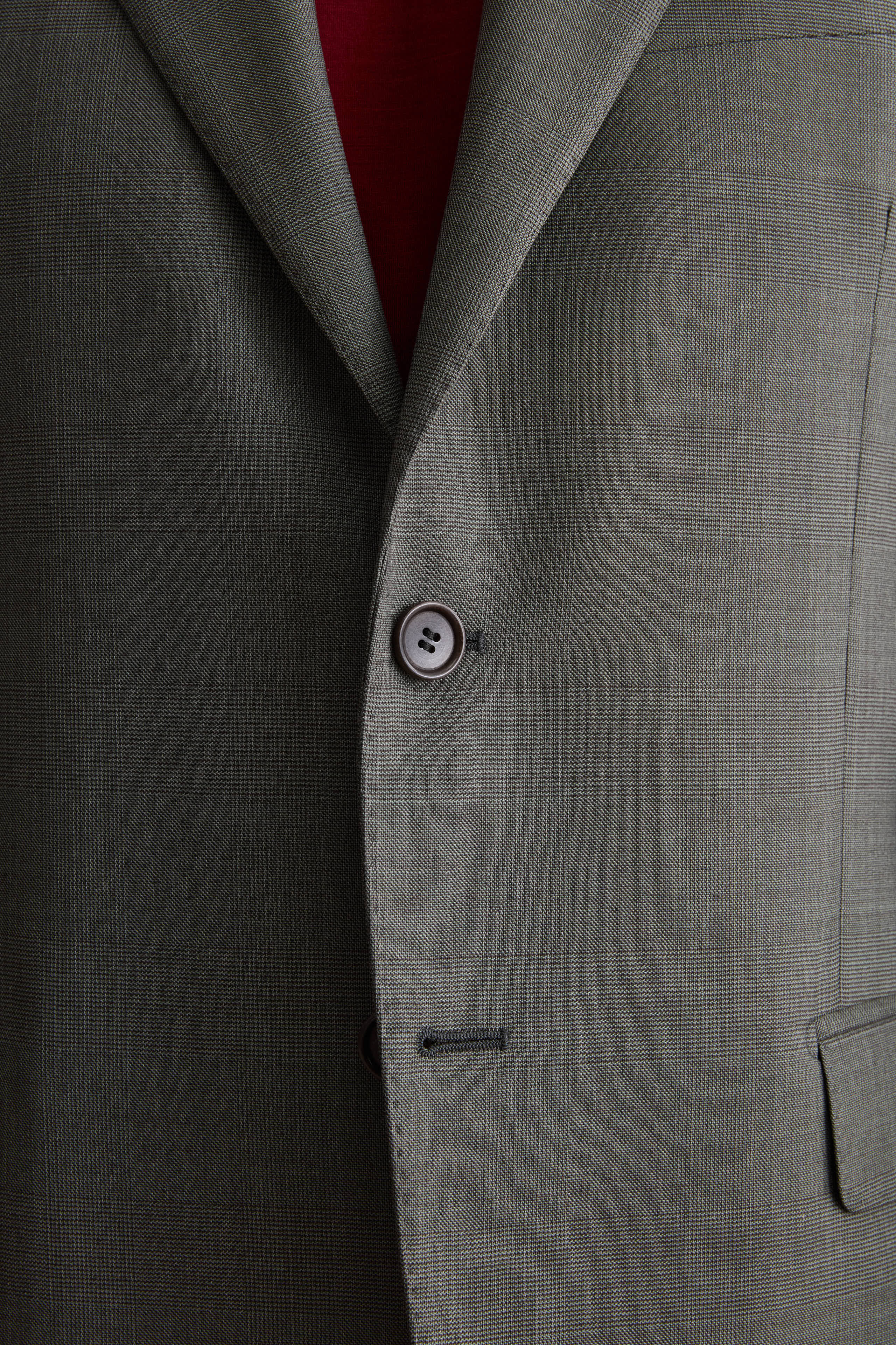 Costume Prince de Galles en Laine Vierge Doublée - Pays de Galles gris
