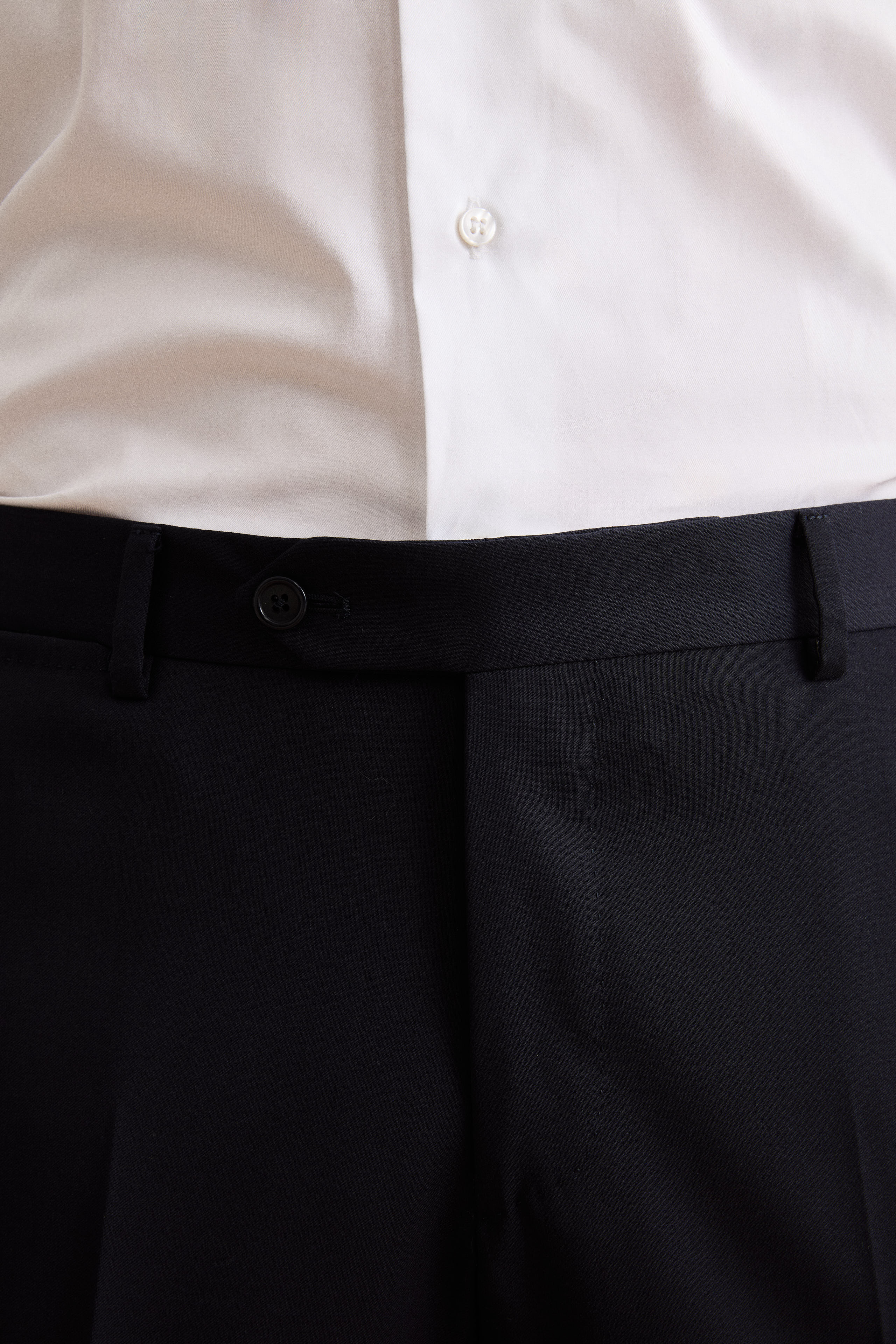 Gefütterter Zweireihiger Anzug aus Reiner Schurwolle - BLAU