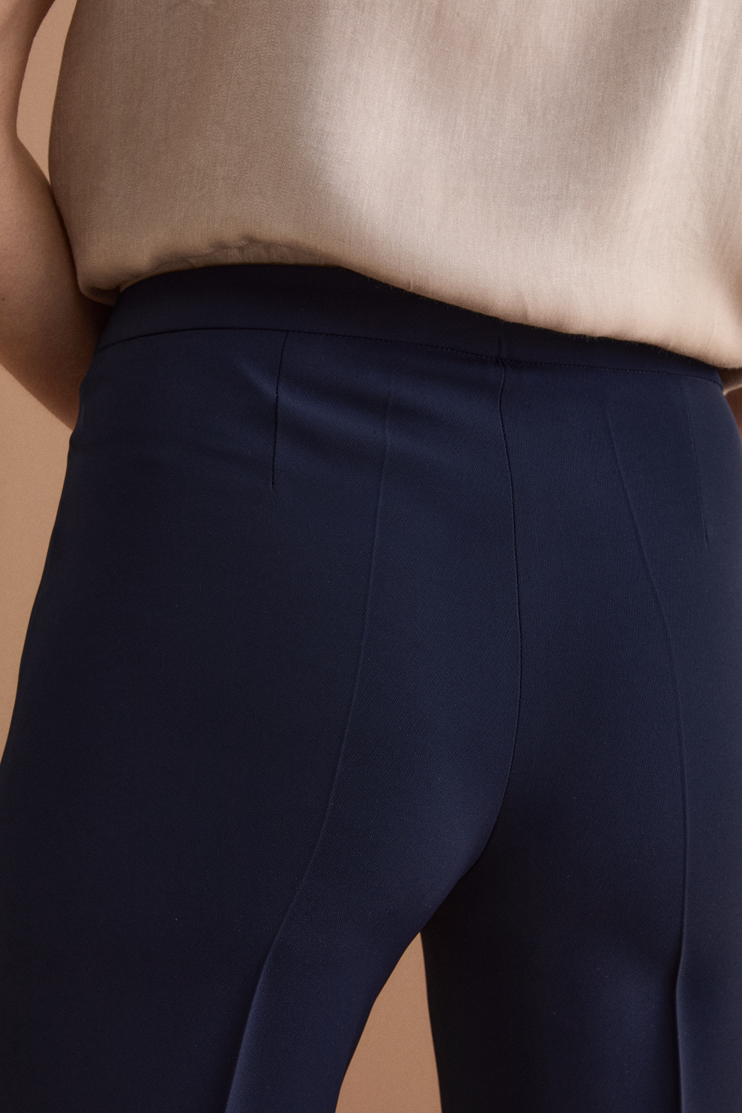 Festliche Cady-Hose mit weitem Bein - BLAU