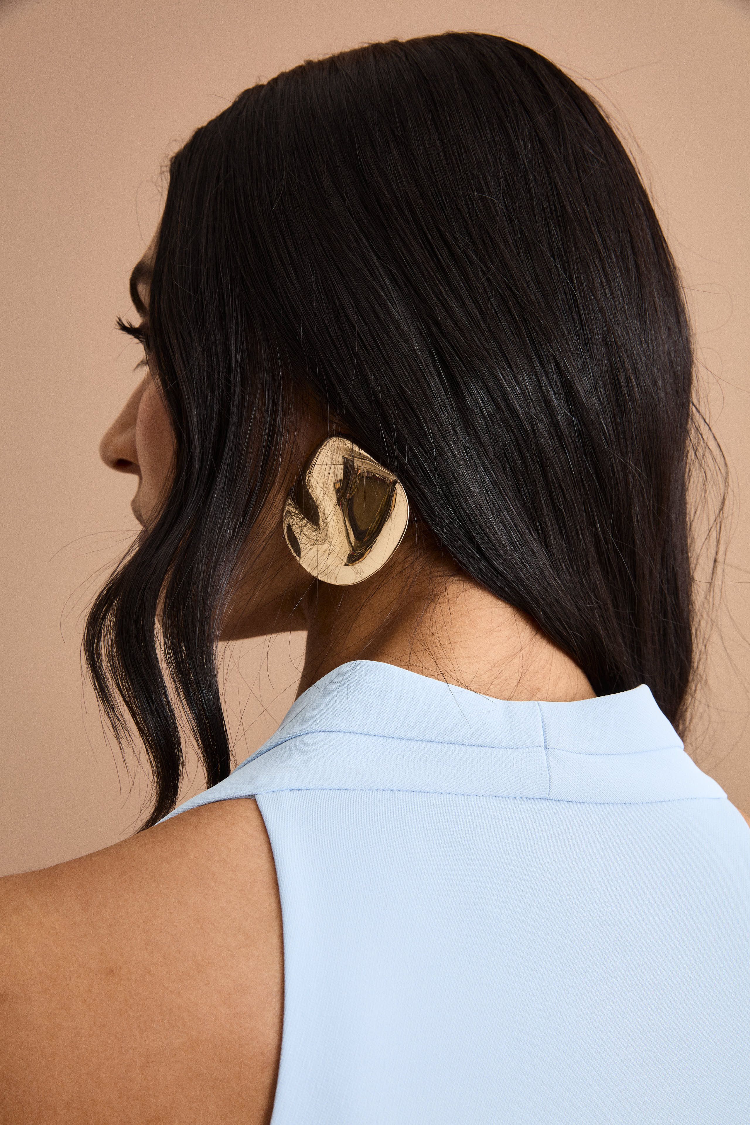 Cady-Weste für festliche Anlässe mit Gürtel - Hellblau