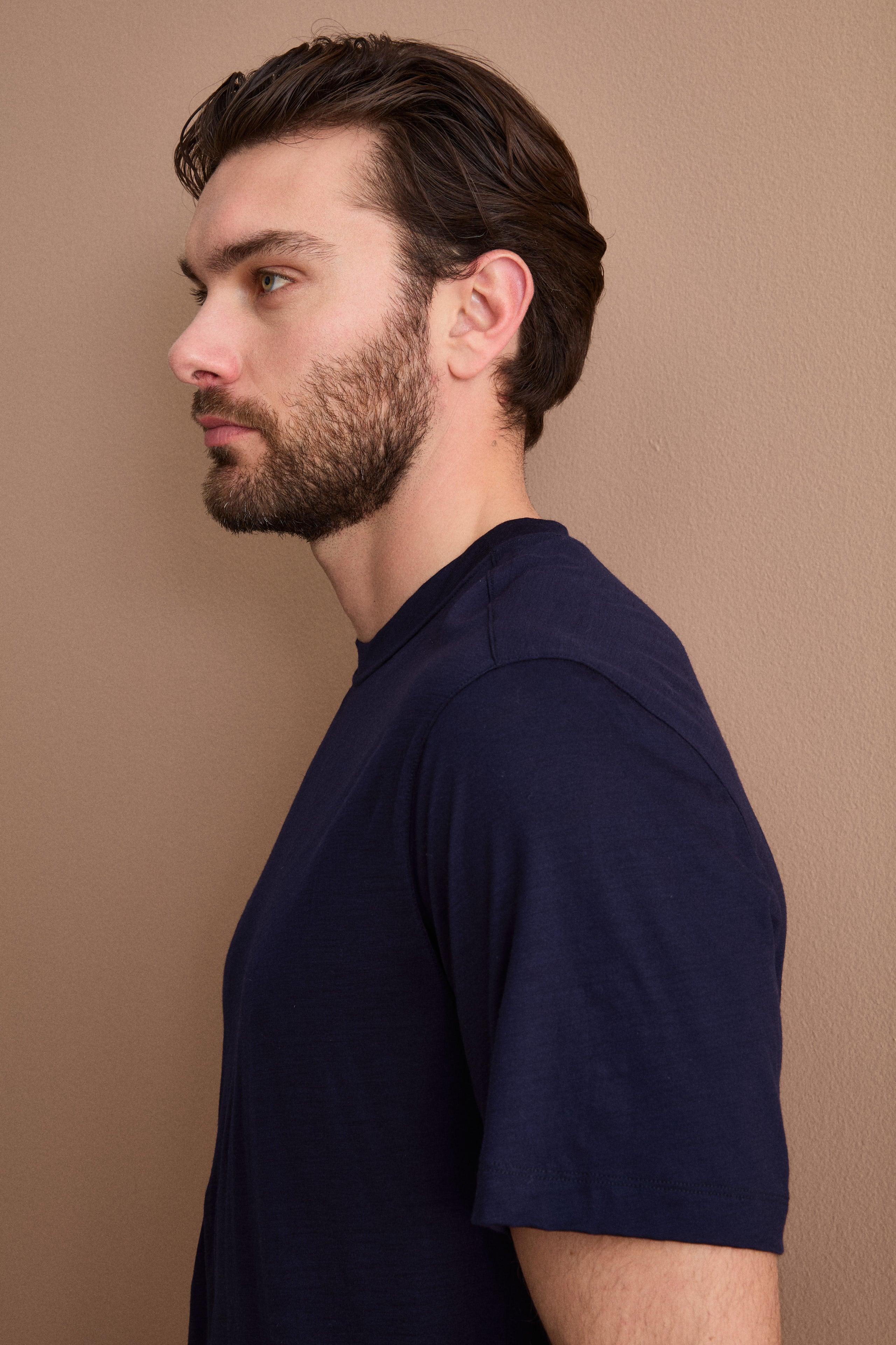 Regular Fit Merino Wool T-Shirt - BLUE