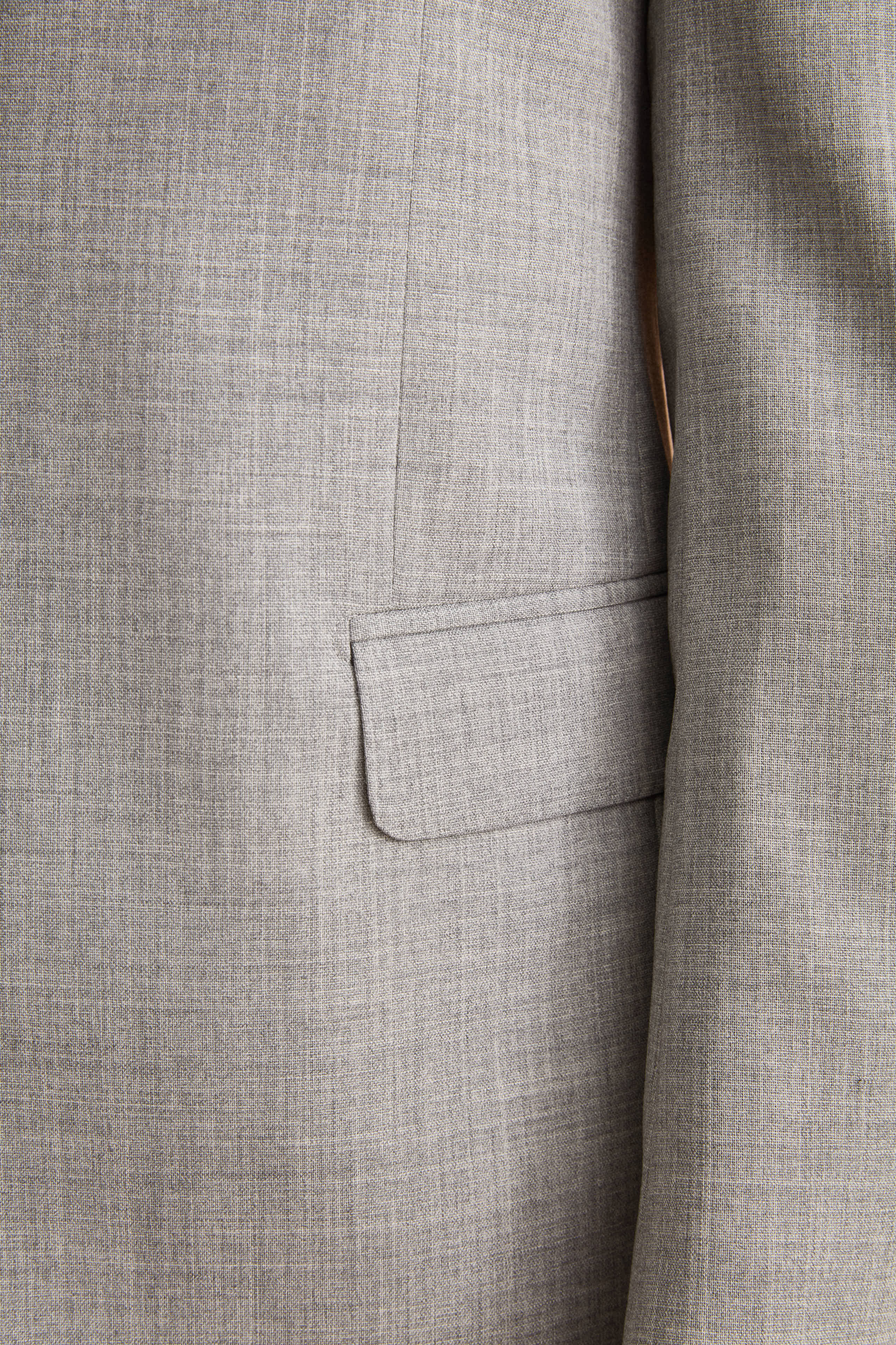 Costume Homme Gris iTravel Monopetto en Laine Vierge - Gris clair
