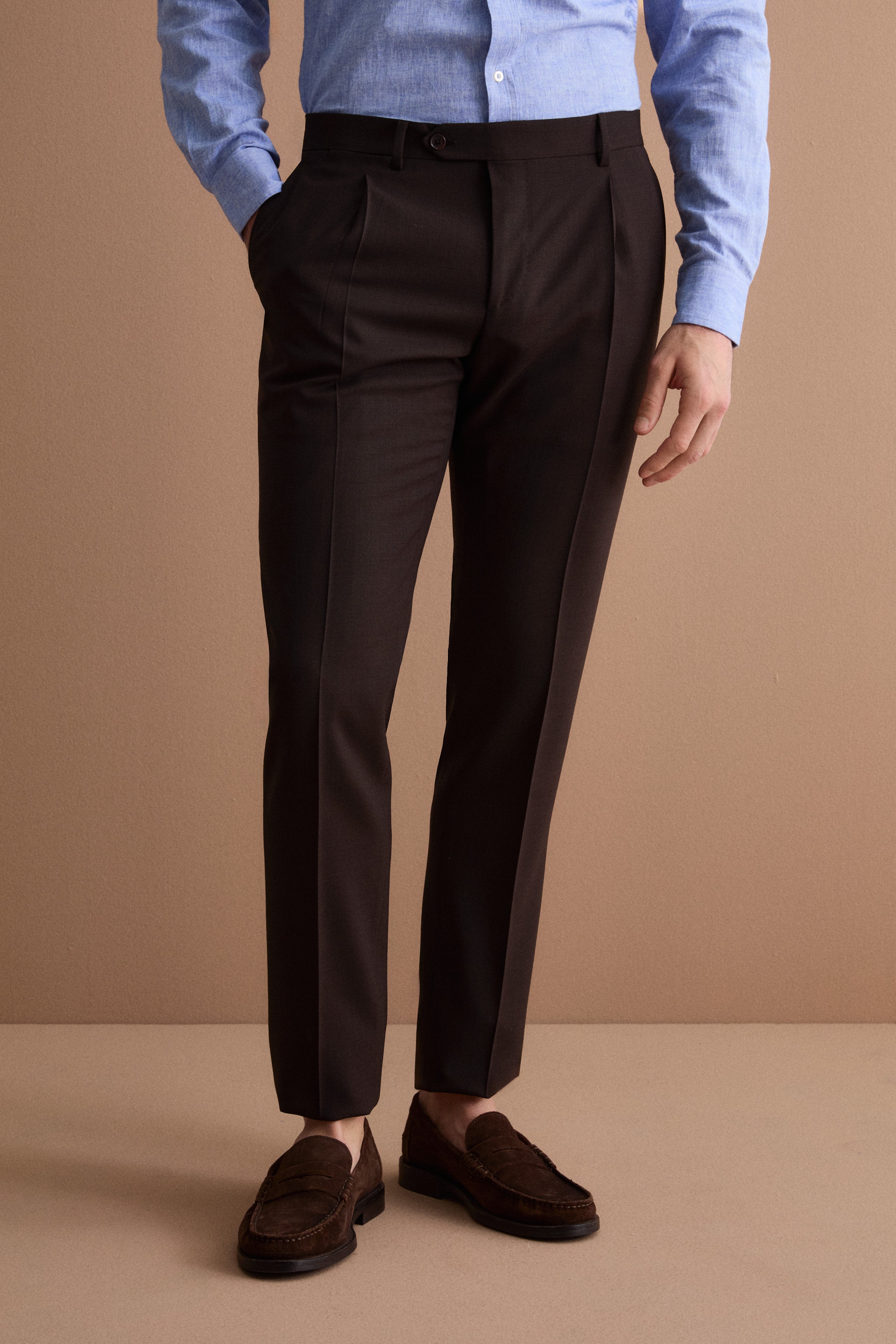 Costume Monopoint iTravel en Laine Vierge - marron