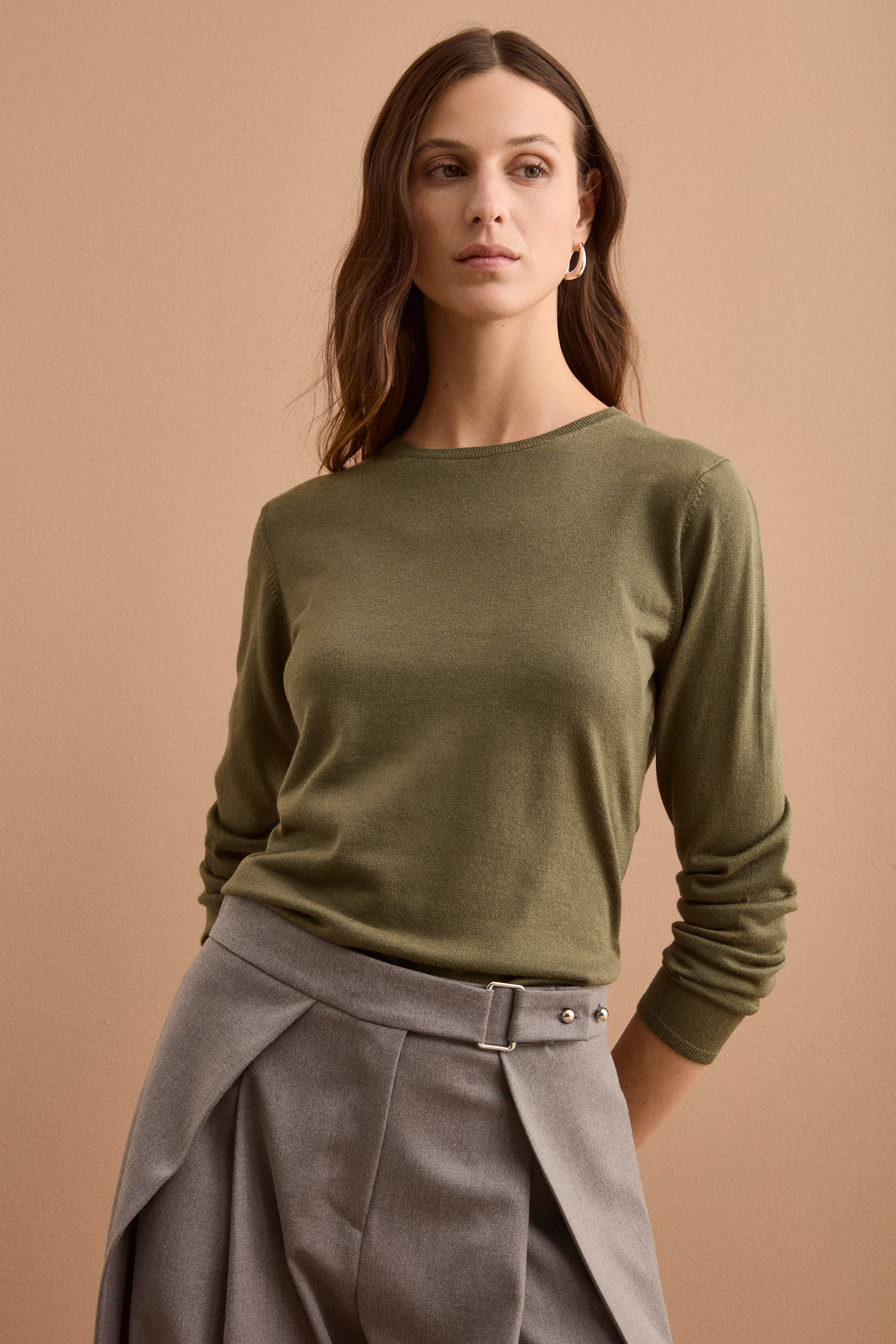 Maglia Girocollo in Seta e Cashmere - MUSCHIO
