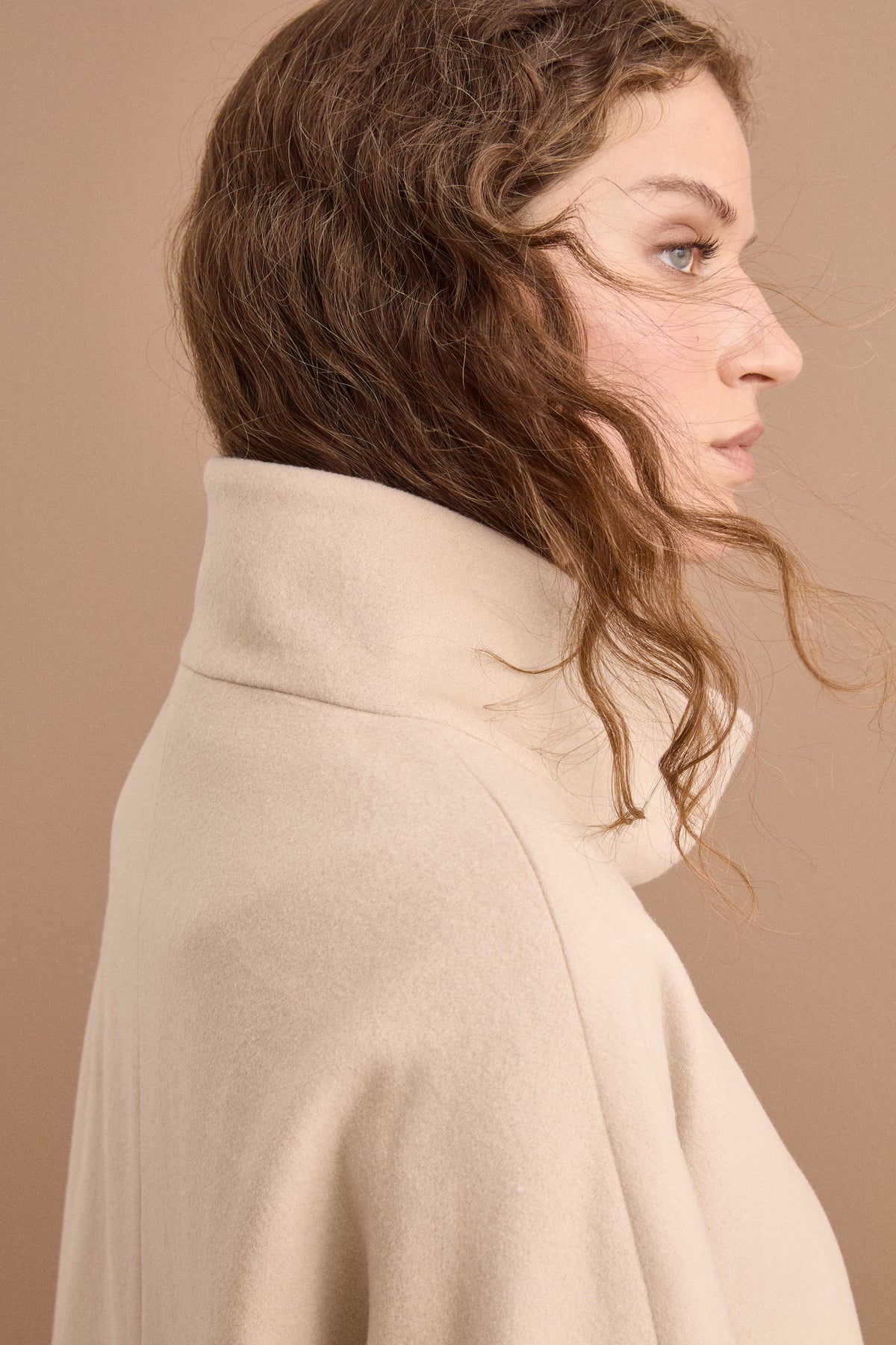 Cappotto Corto in Lana e Cashmere - BURRO