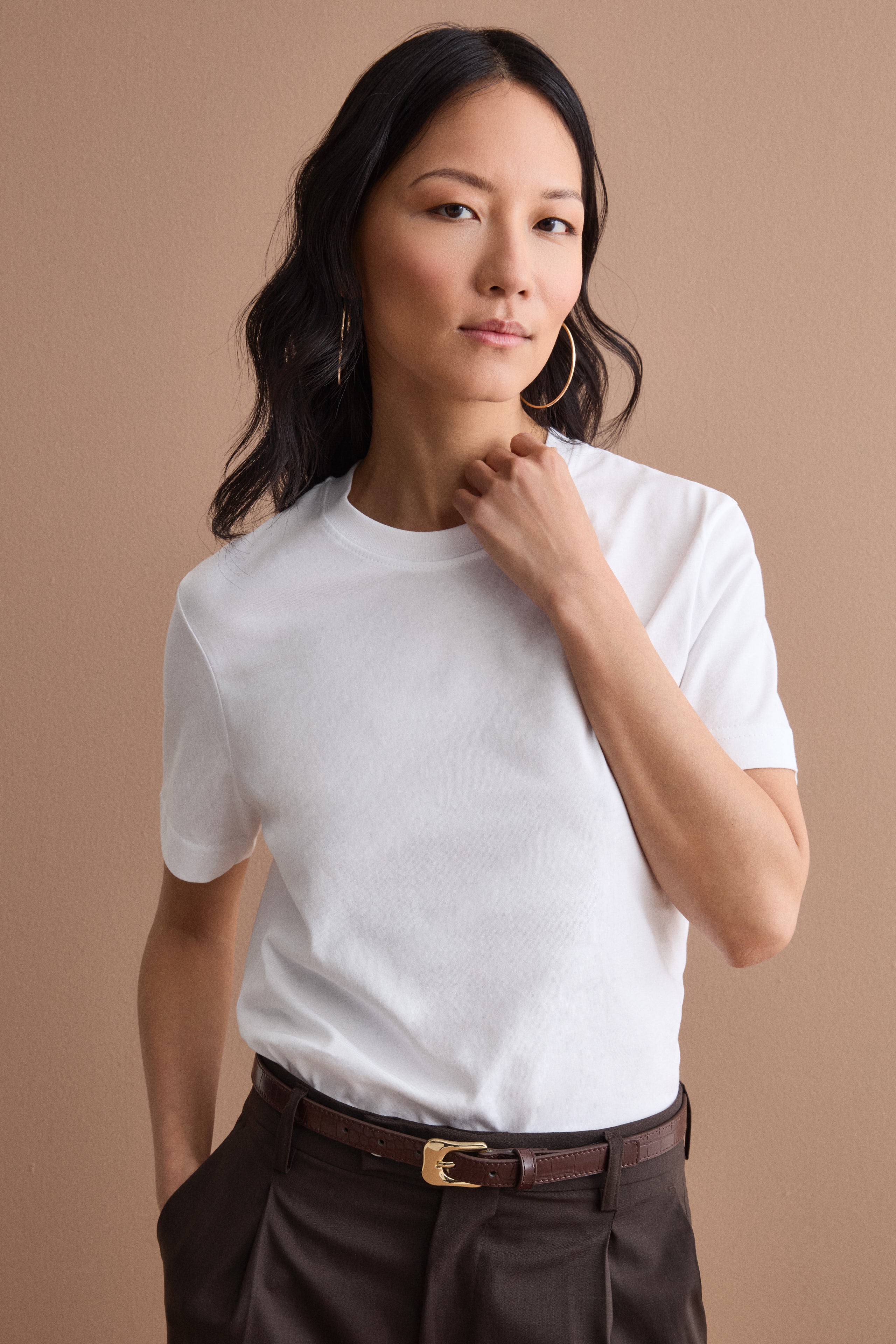 T-Shirt Boxy in Cotone - BIANCO