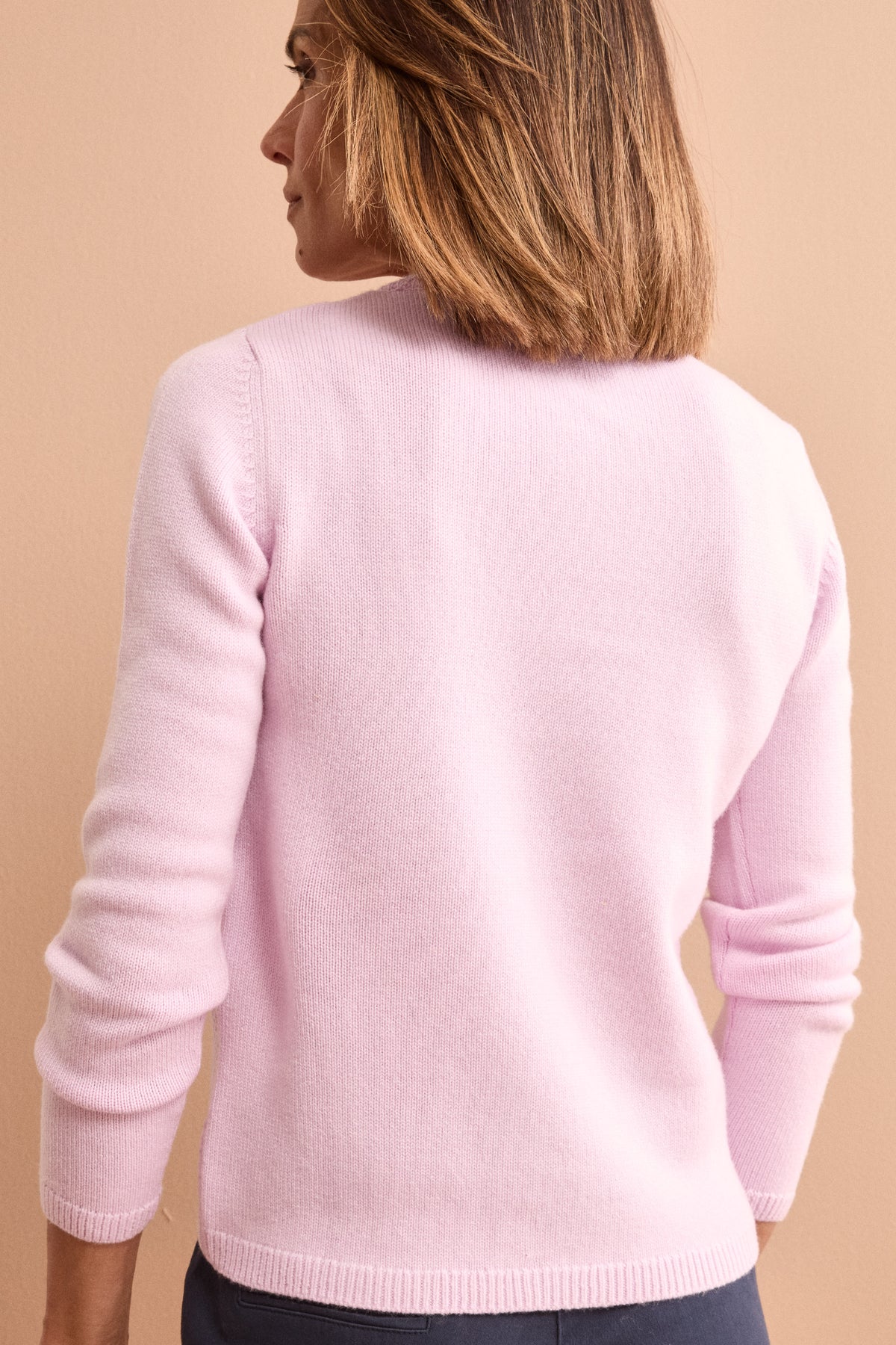 Girocollo Lavorato in Lana e Cashmere - GLICINE