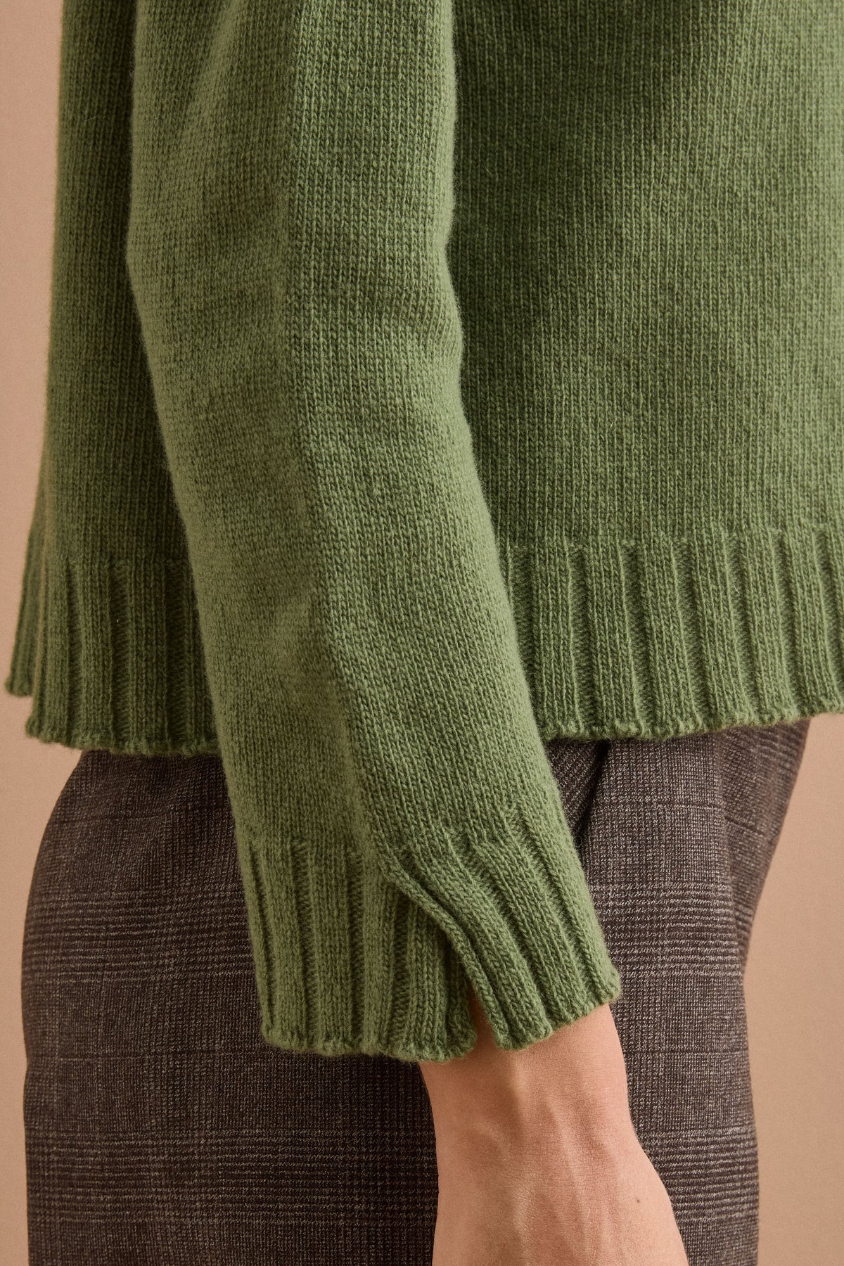 Lupetto Over in Lana Supersoft - VERDE MILITARE