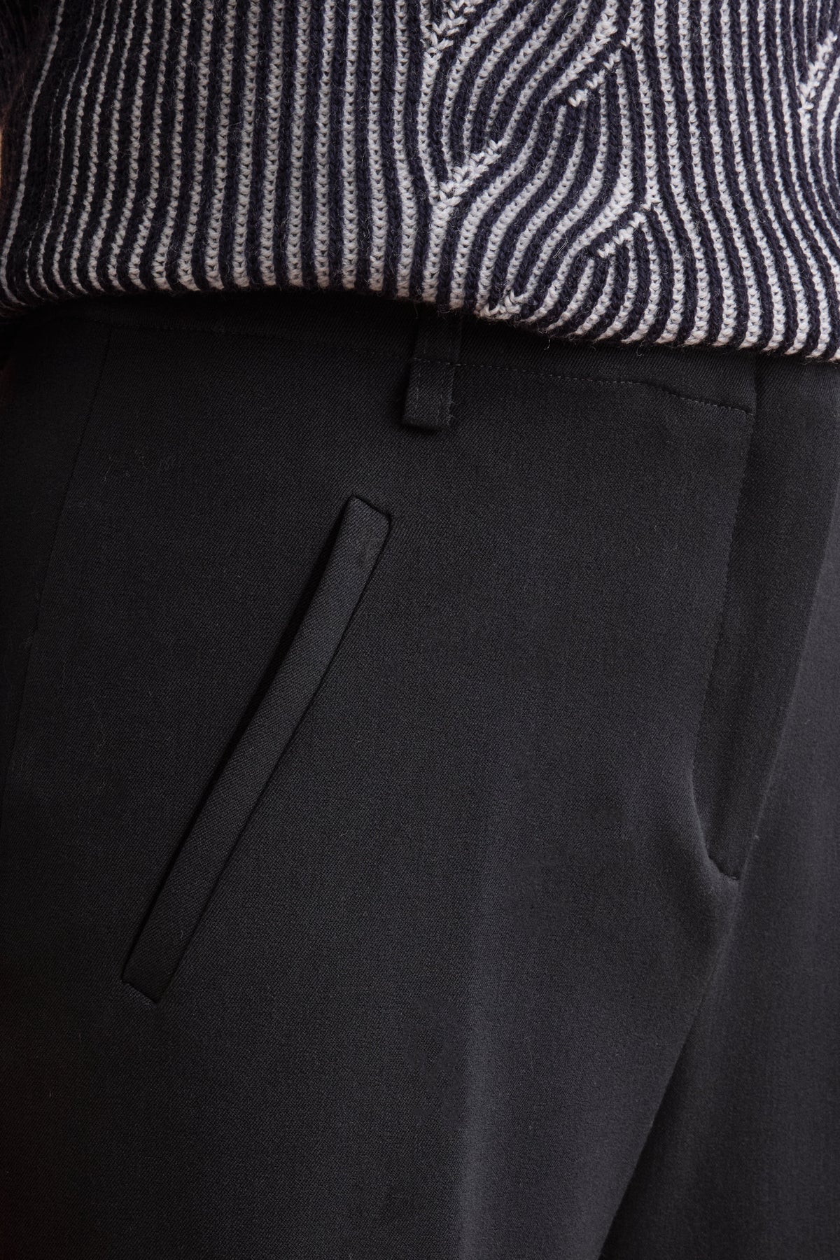 Pantalone Regular Fit a Gamba Larga - BLU