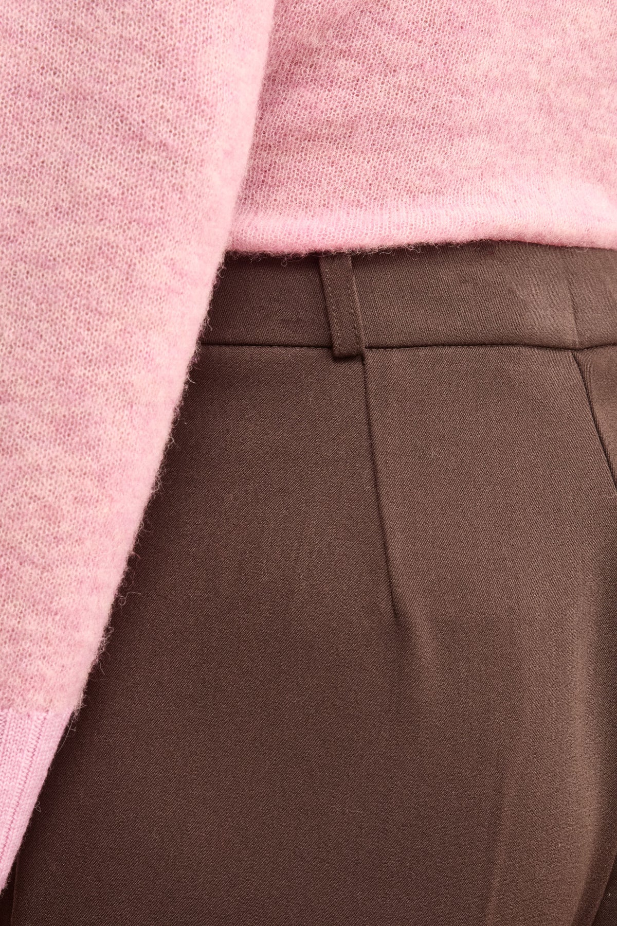 Zigarettenhose Regular Fit - Dunkelbraun