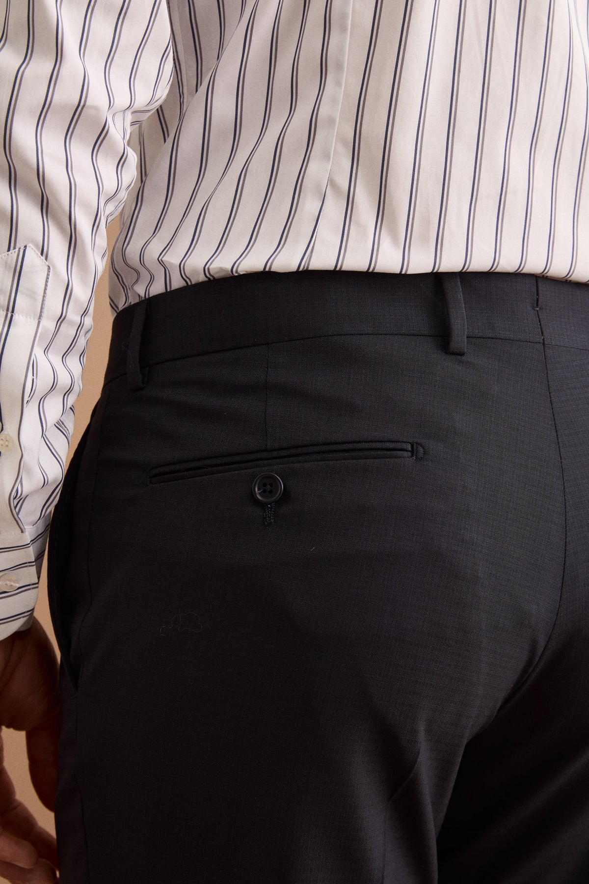 Slim-Fit Double-Breasted Suit in Nobility Super 150’s Virgin Wool - Blue pattern