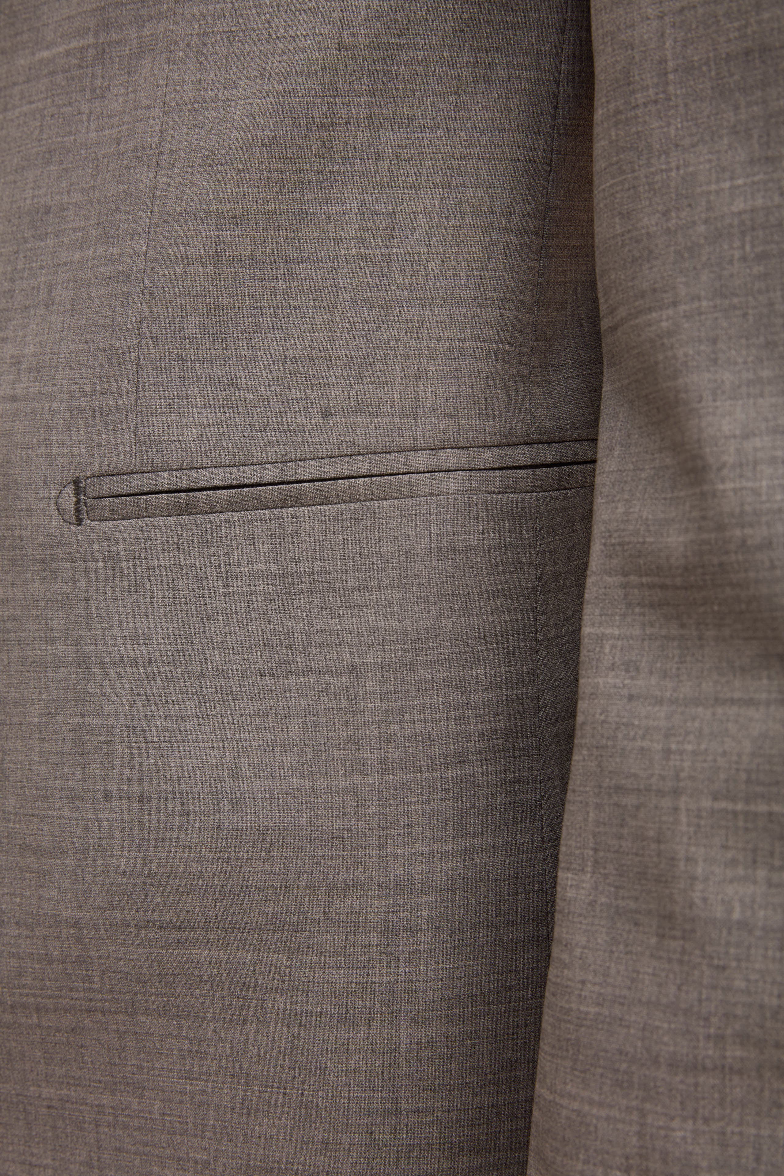 Abito Monopetto Slim Fit in Pura Lana Vergine Nobility - GRIGIO
