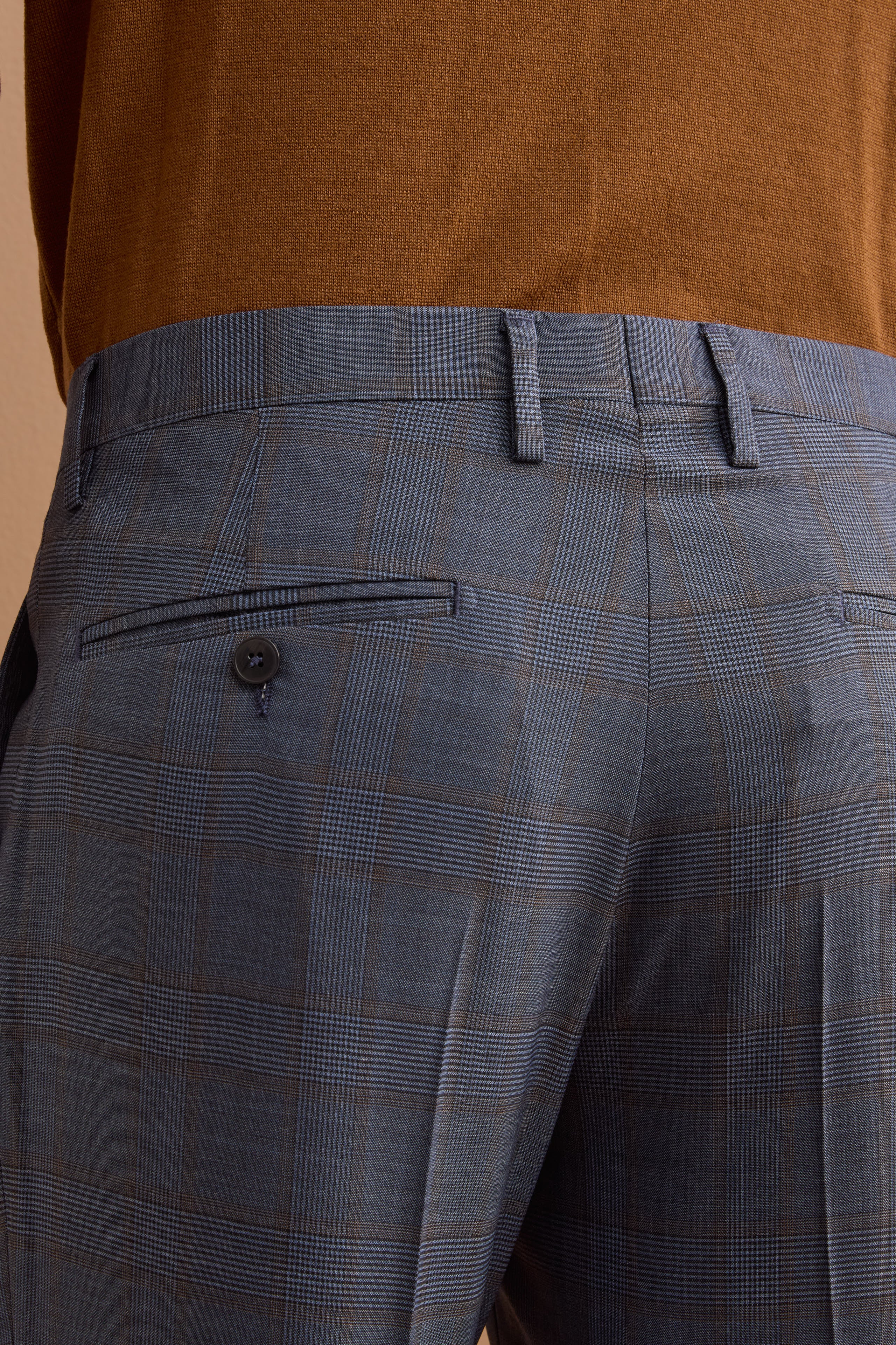 Abito Check Monopetto Slim Fit in Lana Vergine - AVIO QUADRI