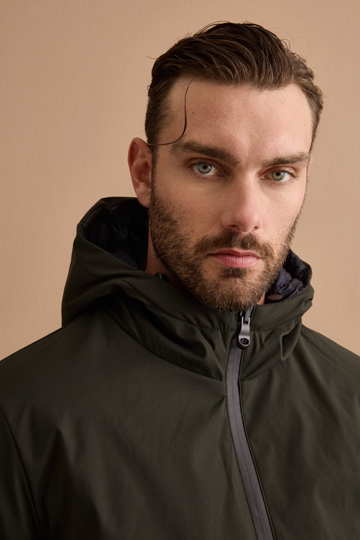 Herren-Wendejacke mit Steppung - GRÜN