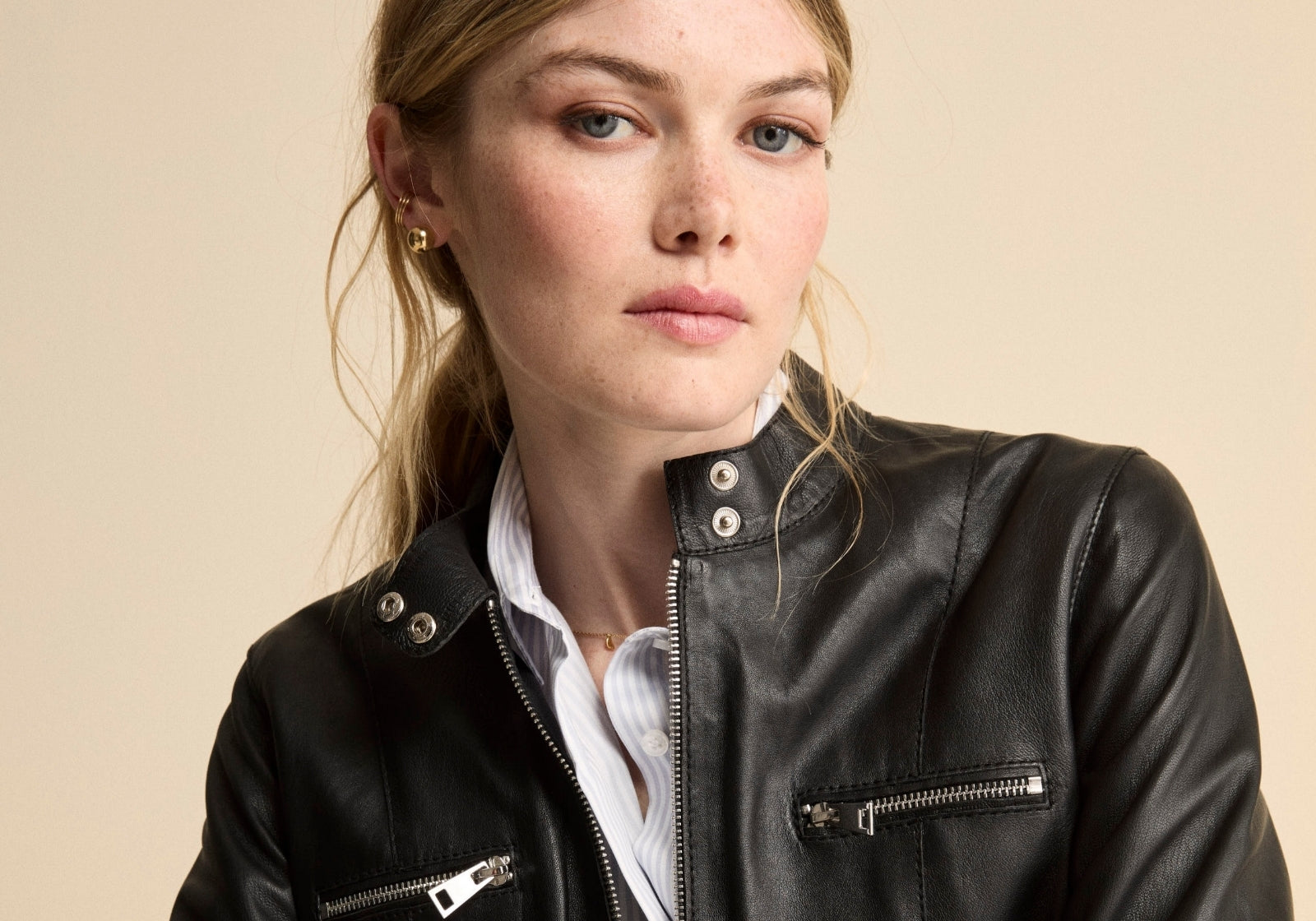 Giubbotto di pelle da donna