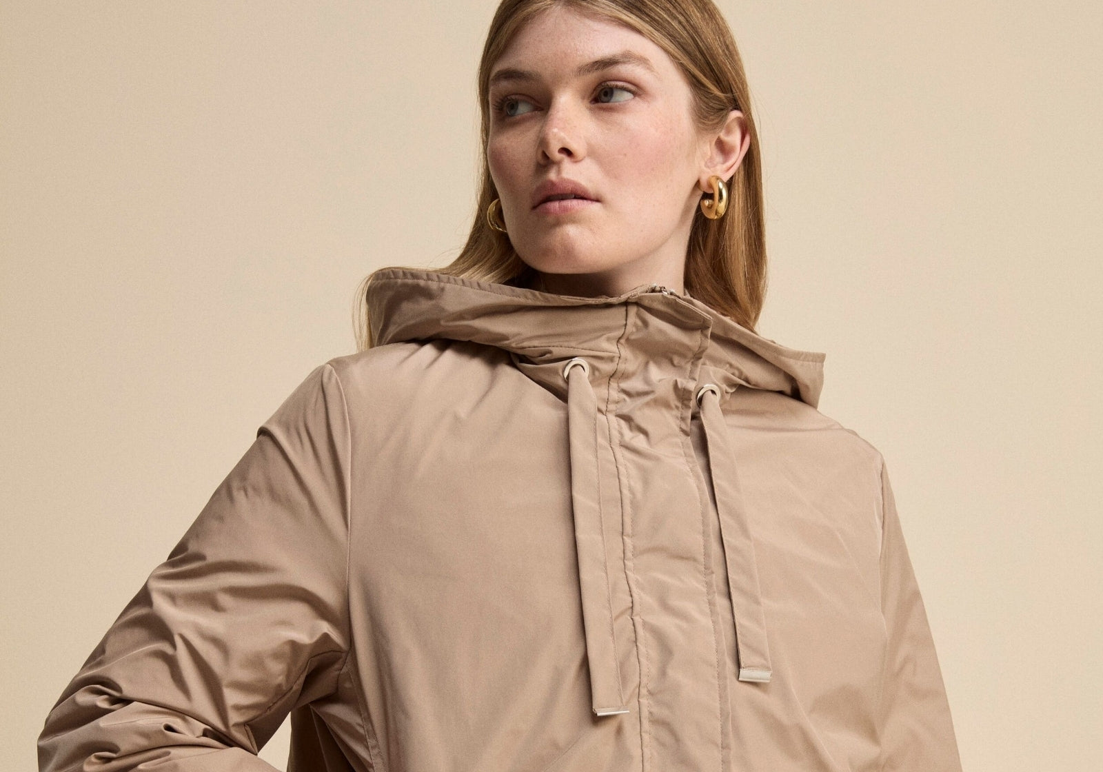 Giubbotto da donna beige