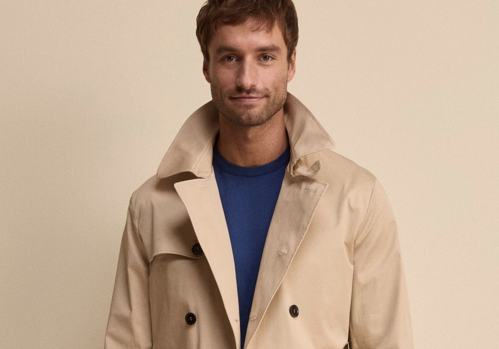 Spolverino da uomo beige