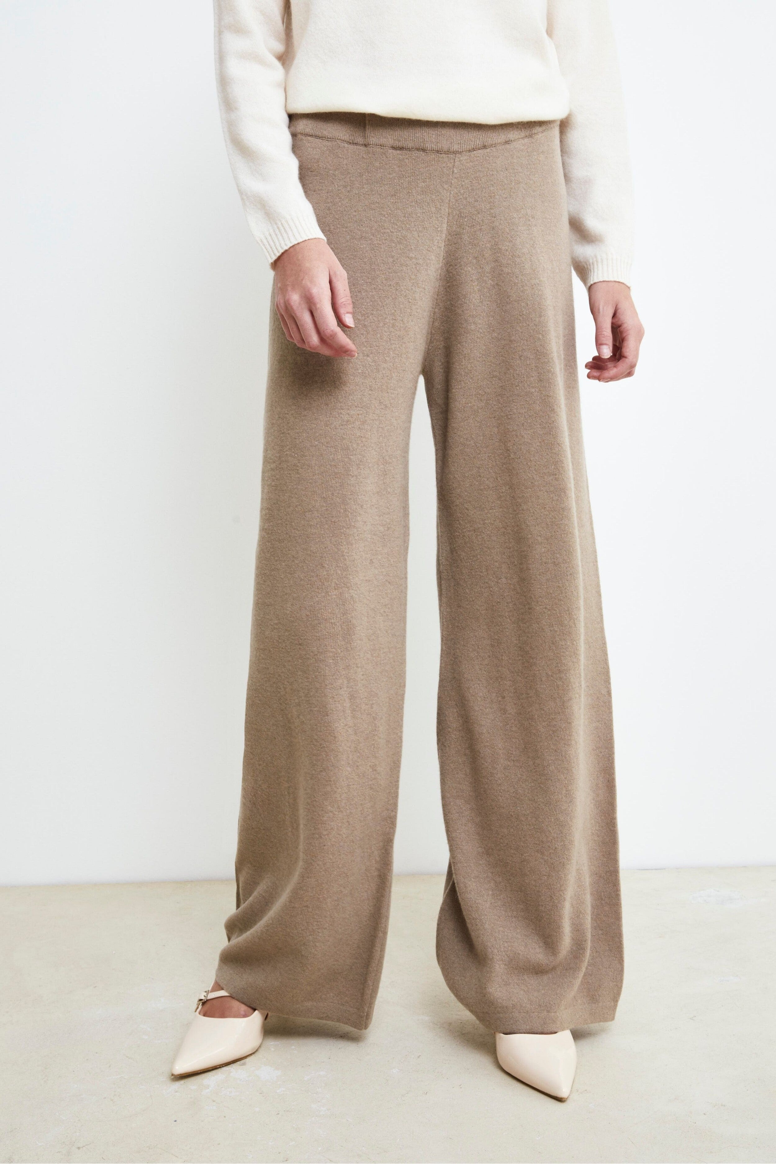 Wool and cashmere trousers Brown 42 - Main Image
