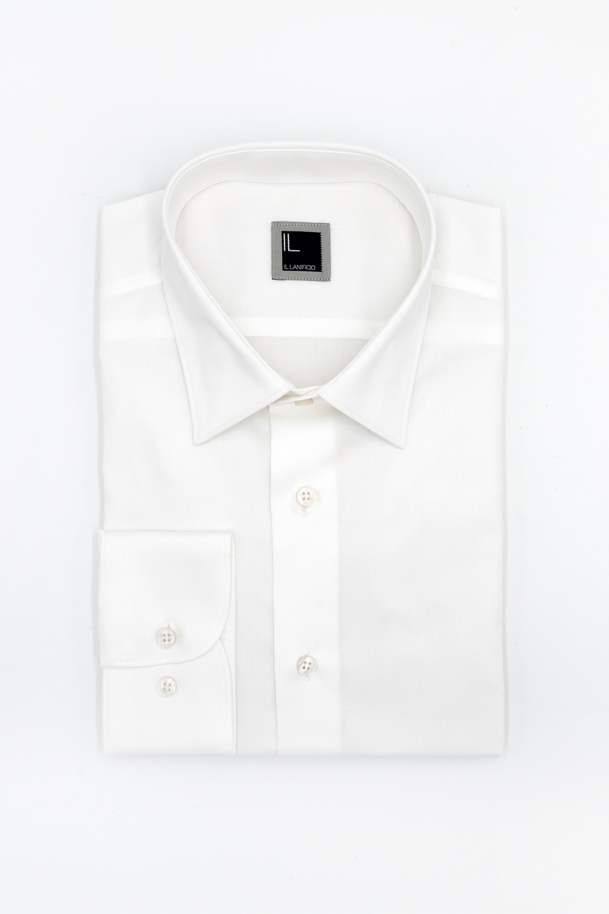 Regular Fit Shirt in Cotton Twill - WHITE
