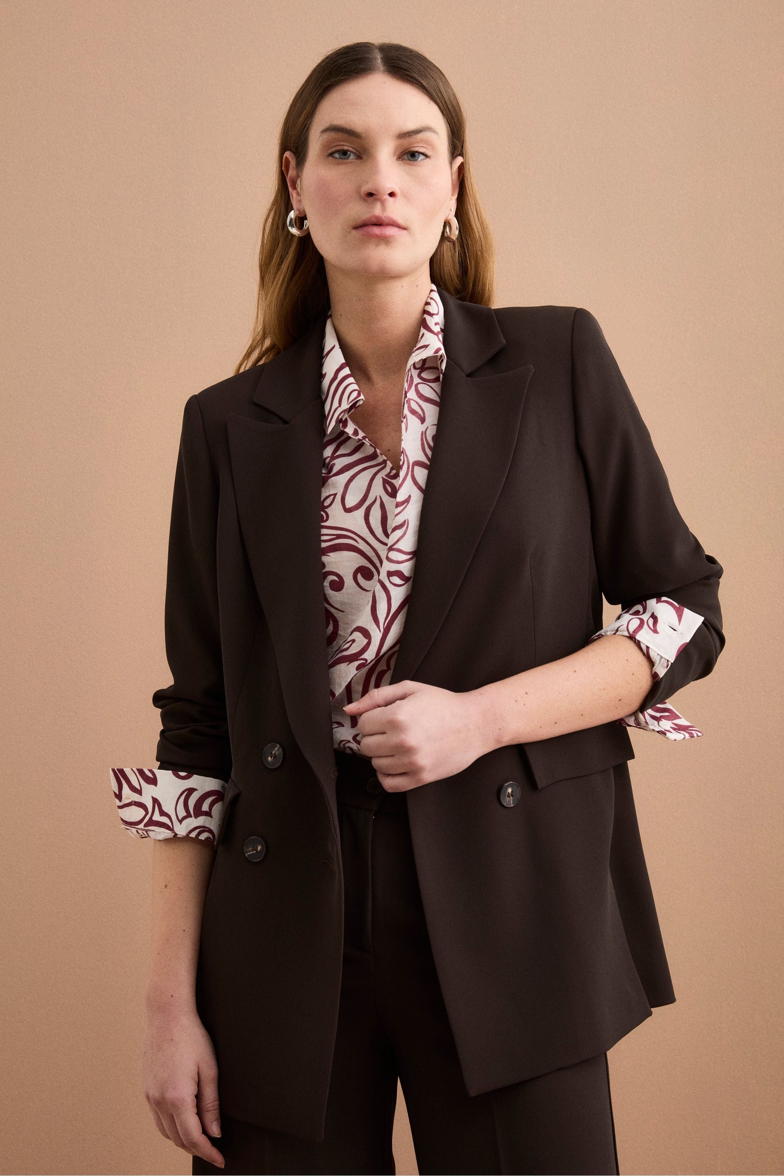 Blazer Doppiopetto Foderato in Cady - T.MORO